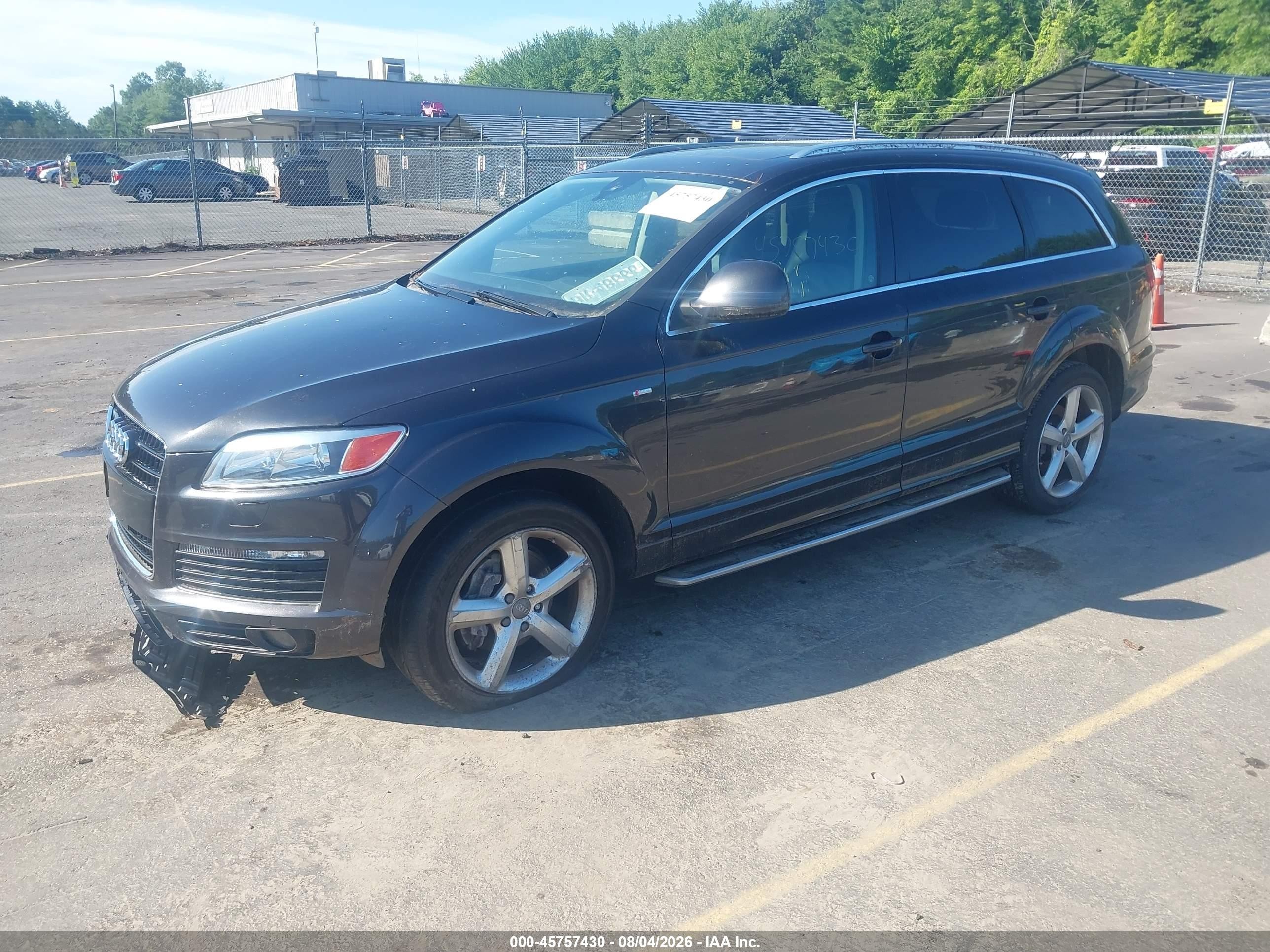 2008 Audi Q7 4.2 Premium Gray vin: WA1EV74L38D053519