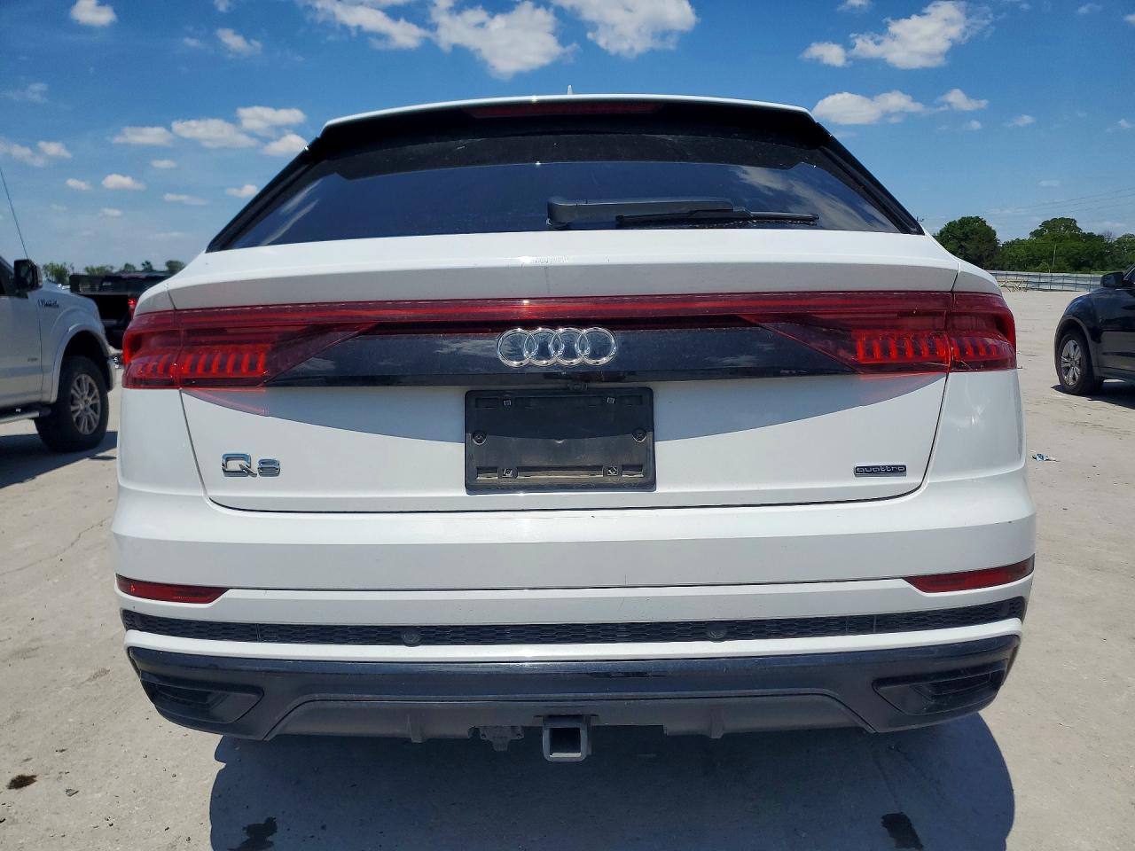 2020 Audi Q8 Premium Plus S-line White vin: WA1EVAF18LD007590