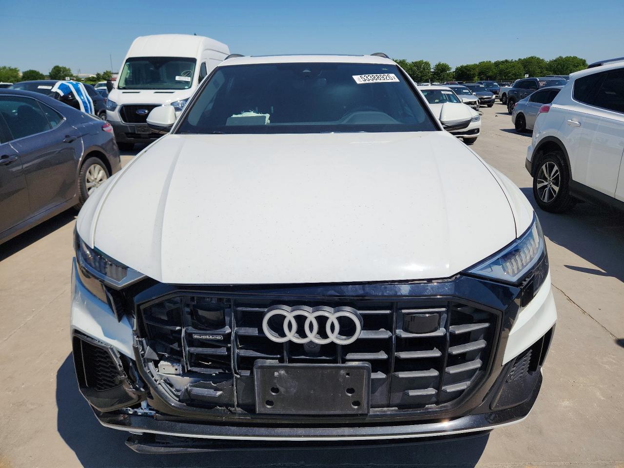 2023 Audi Q8 Premium Plus S-line White vin: WA1EVBF14PD023894