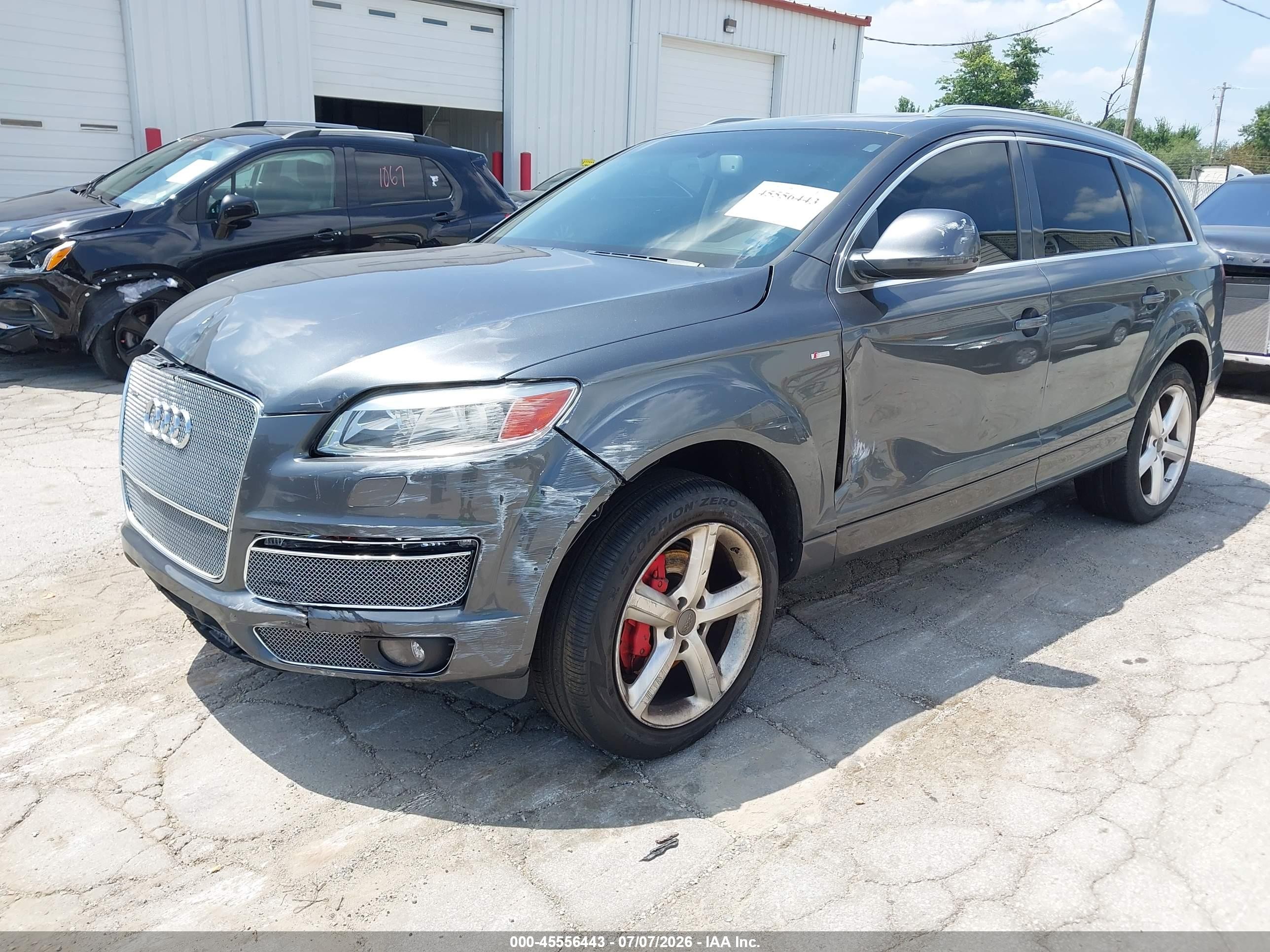 2007 Audi Q7 3.6 Premium Серый vin: WA1EY74L07D072812