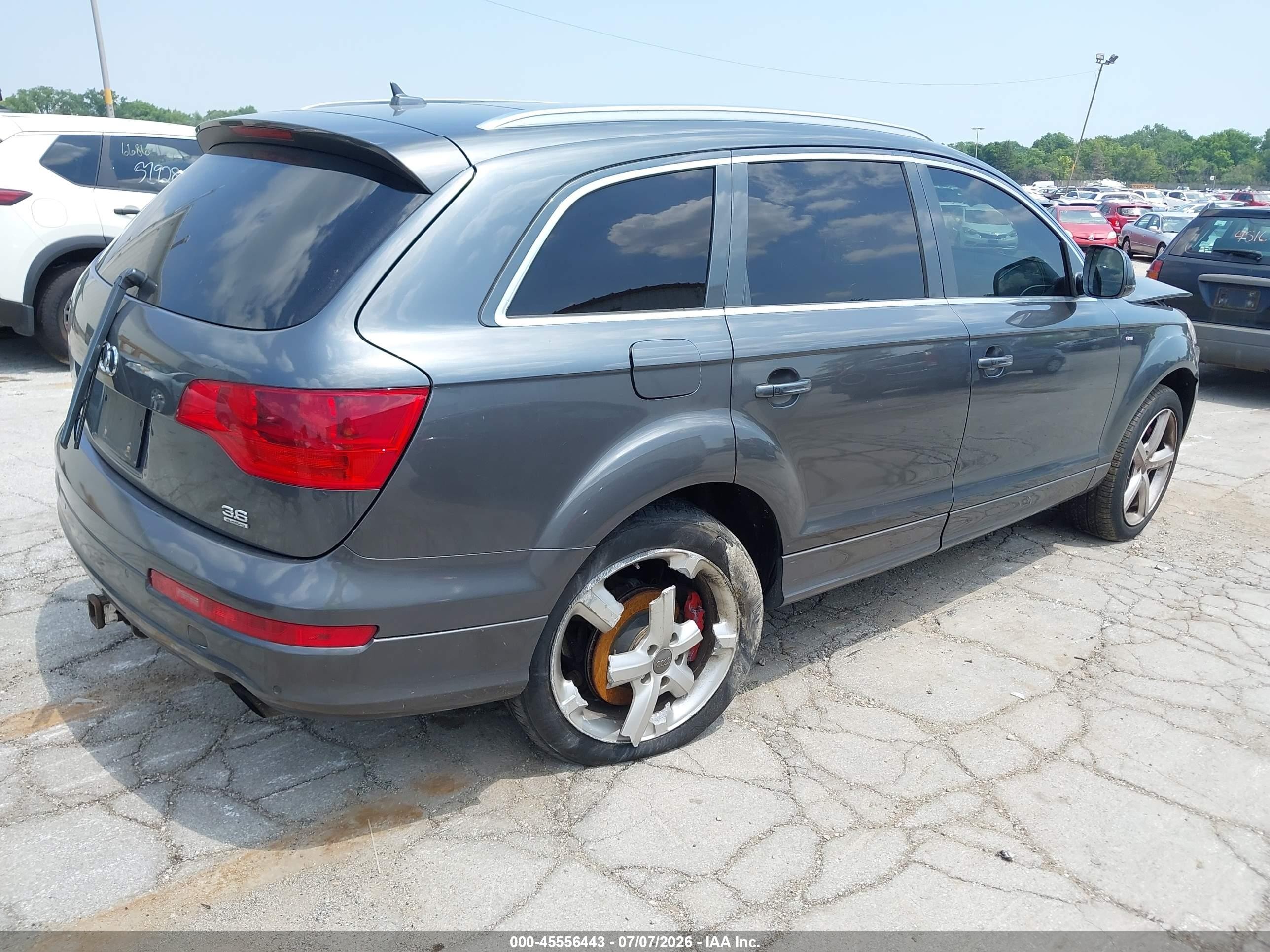 2007 Audi Q7 3.6 Premium Серый vin: WA1EY74L07D072812