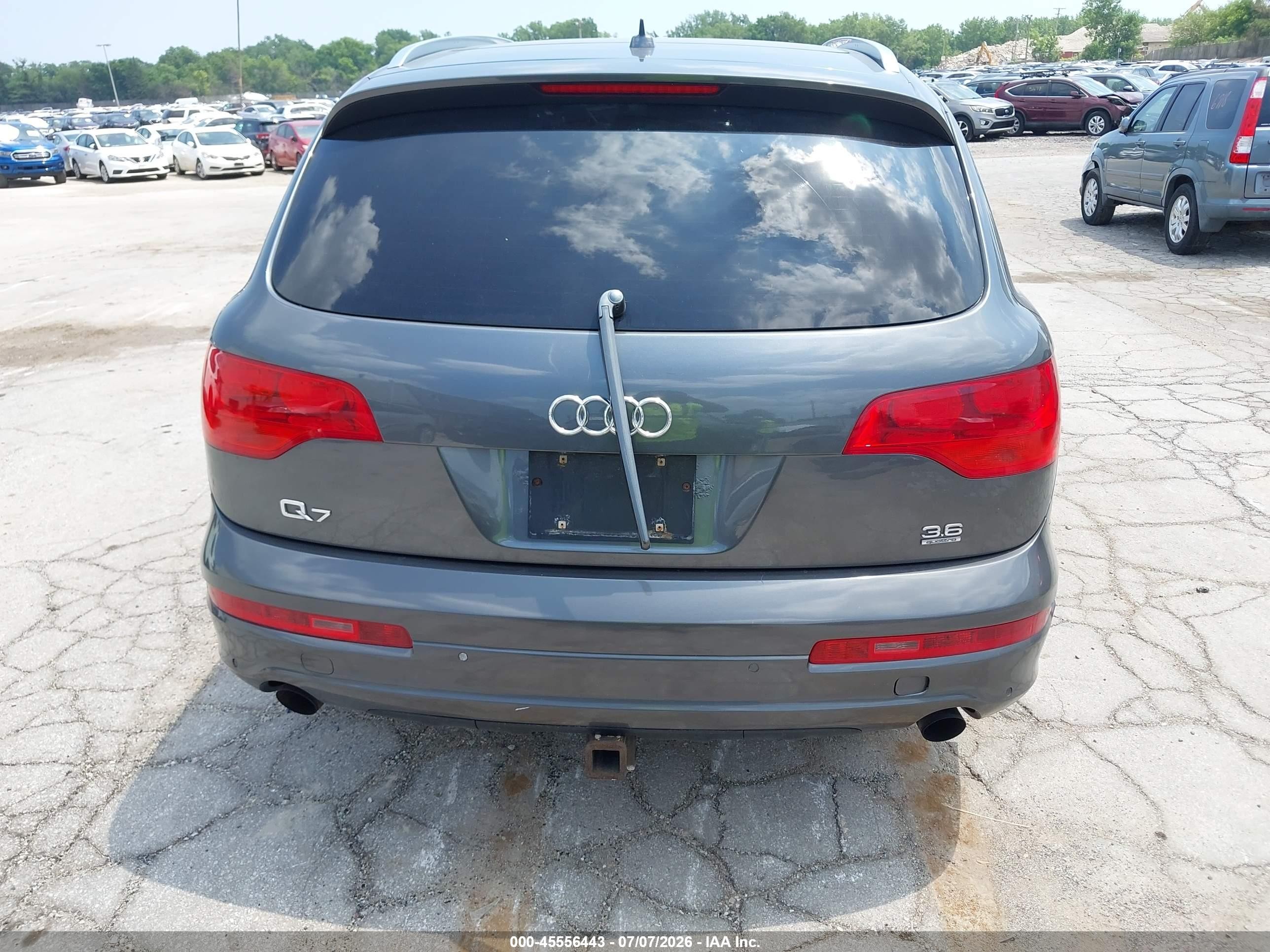 2007 Audi Q7 3.6 Premium Серый vin: WA1EY74L07D072812