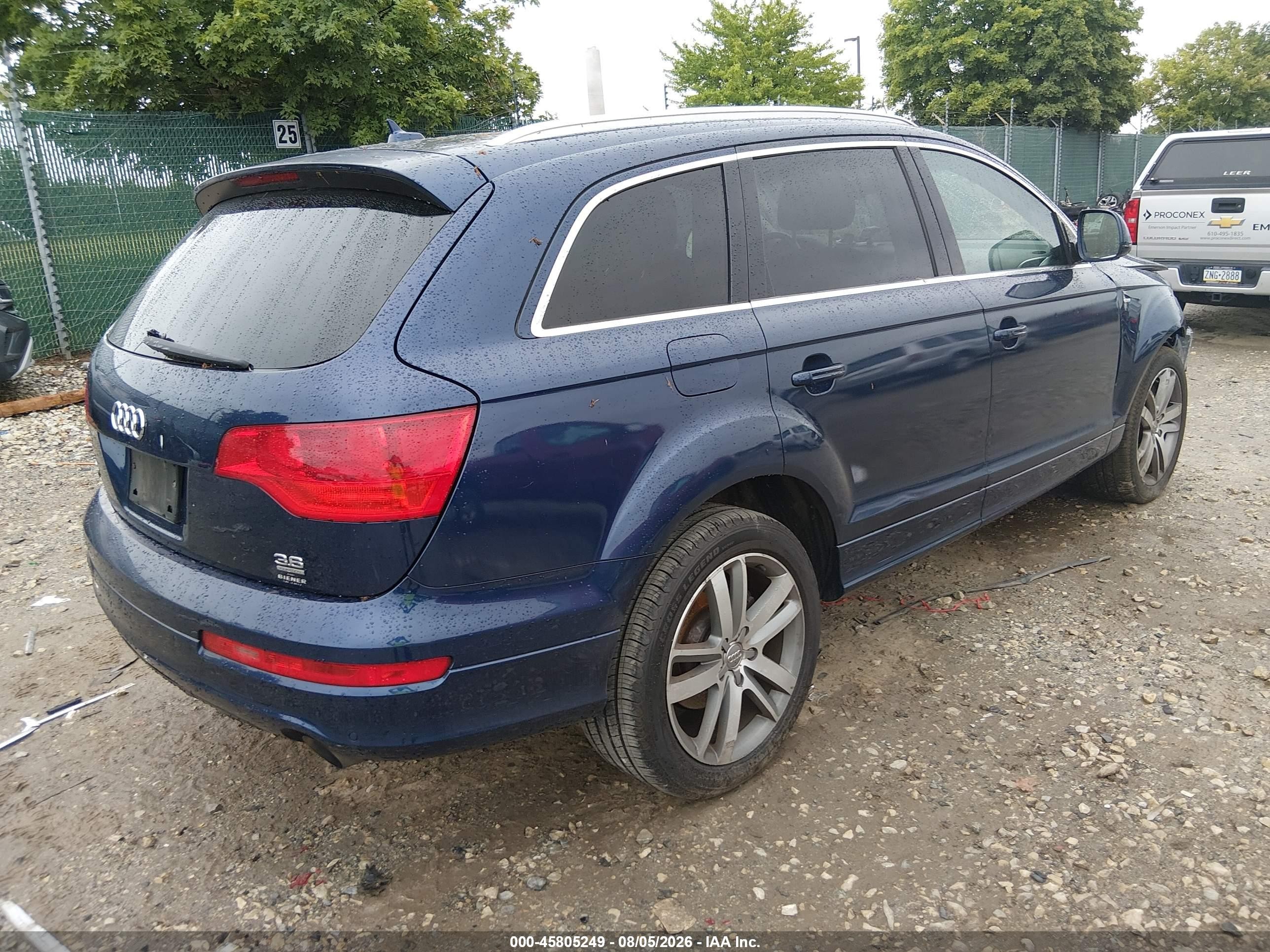 2009 Audi Q7 3.6 Premium Blue vin: WA1EY74L49D001289