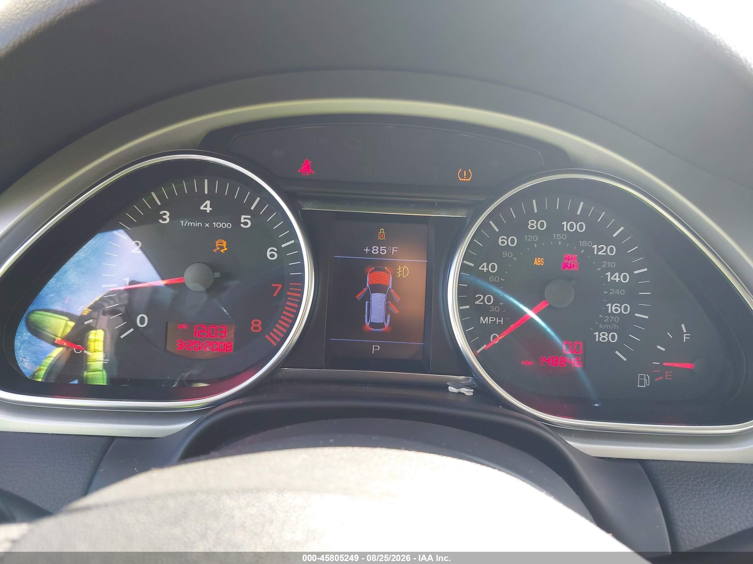 2009 Audi Q7 3.6 Premium Blue vin: WA1EY74L49D001289