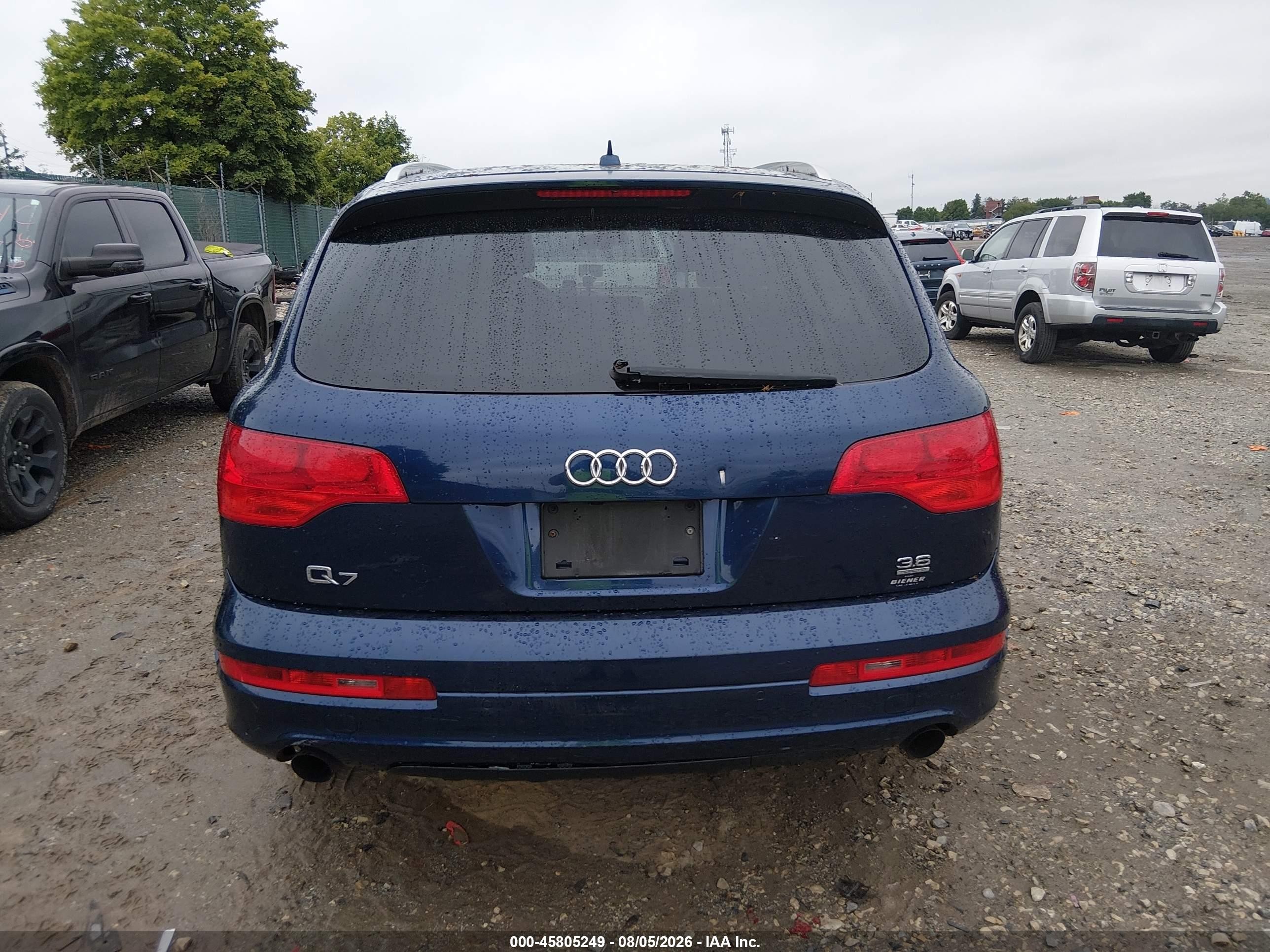 2009 Audi Q7 3.6 Premium Blue vin: WA1EY74L49D001289