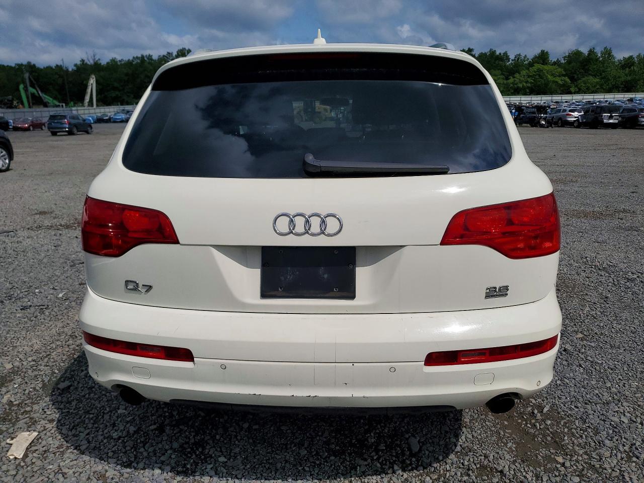 2009 Audi Q7 3.6 Quattro Premium S-line White vin: WA1EY74L99D014779