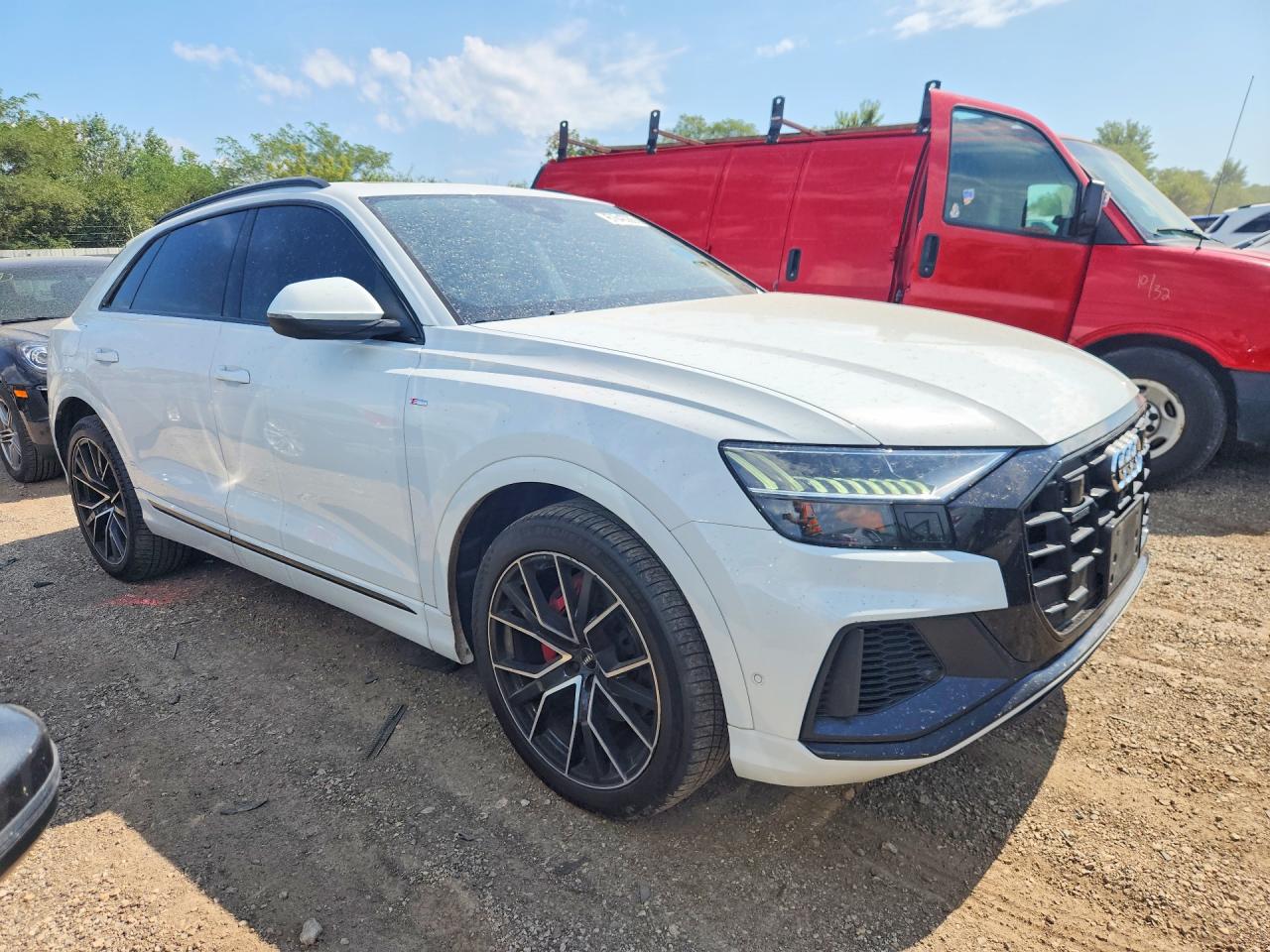 2019 Audi Q8 Prestige S-line White vin: WA1FVAF13KD044579