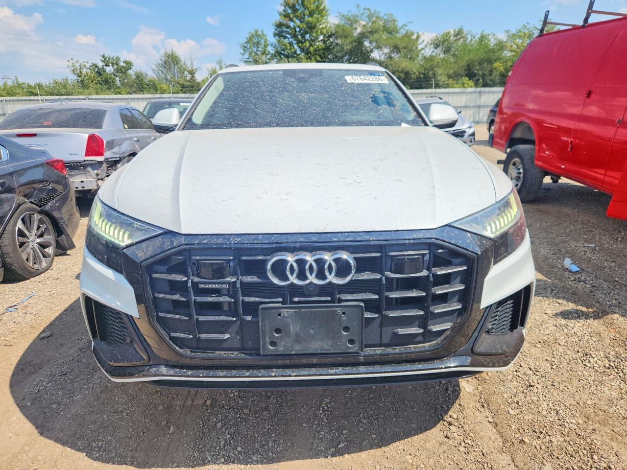 2019 Audi Q8 Prestige S-line White vin: WA1FVAF13KD044579