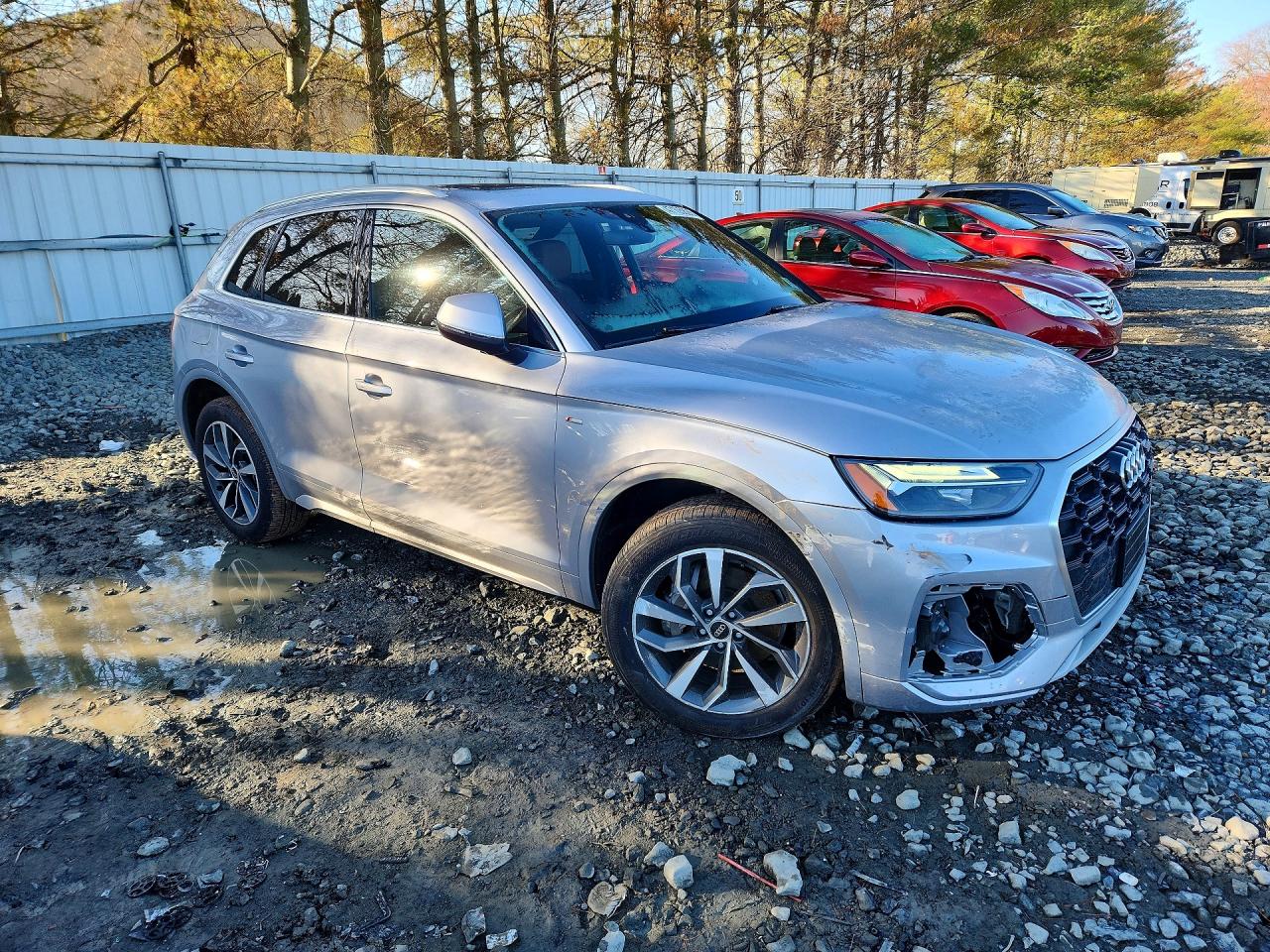 2022 Audi Q5 Premium 45 Серебряный vin: WA1GAAFY5N2080545