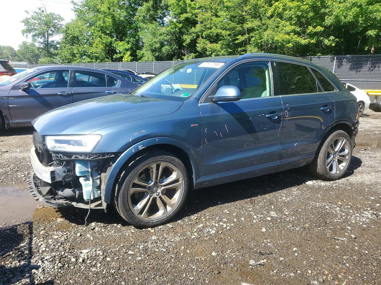 2016 Audi Q3 Prestige Blue vin: WA1GFCFS2GR012058