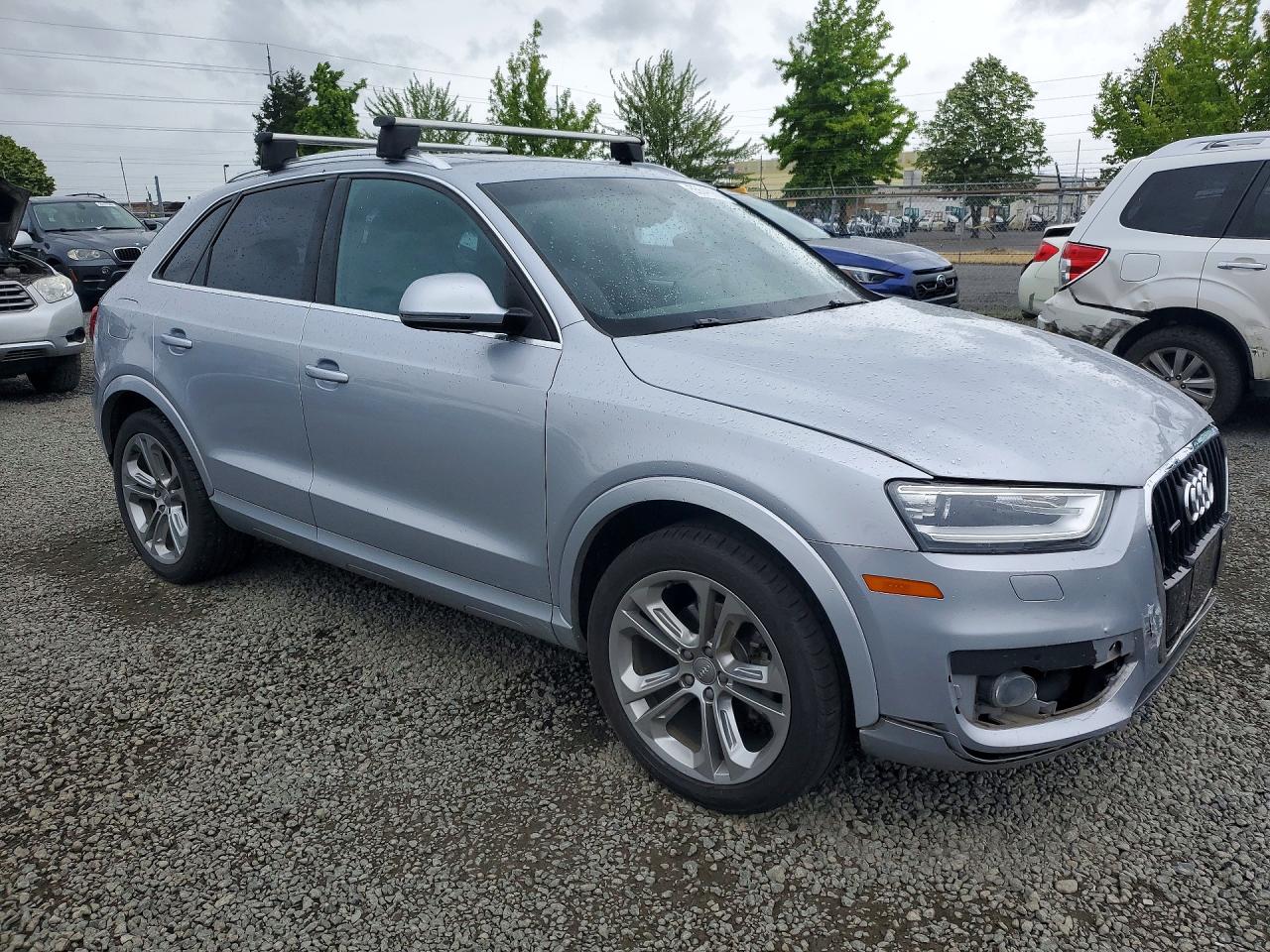 2015 Audi Q3 Prestige Silver vin: WA1GFCFS6FR010277