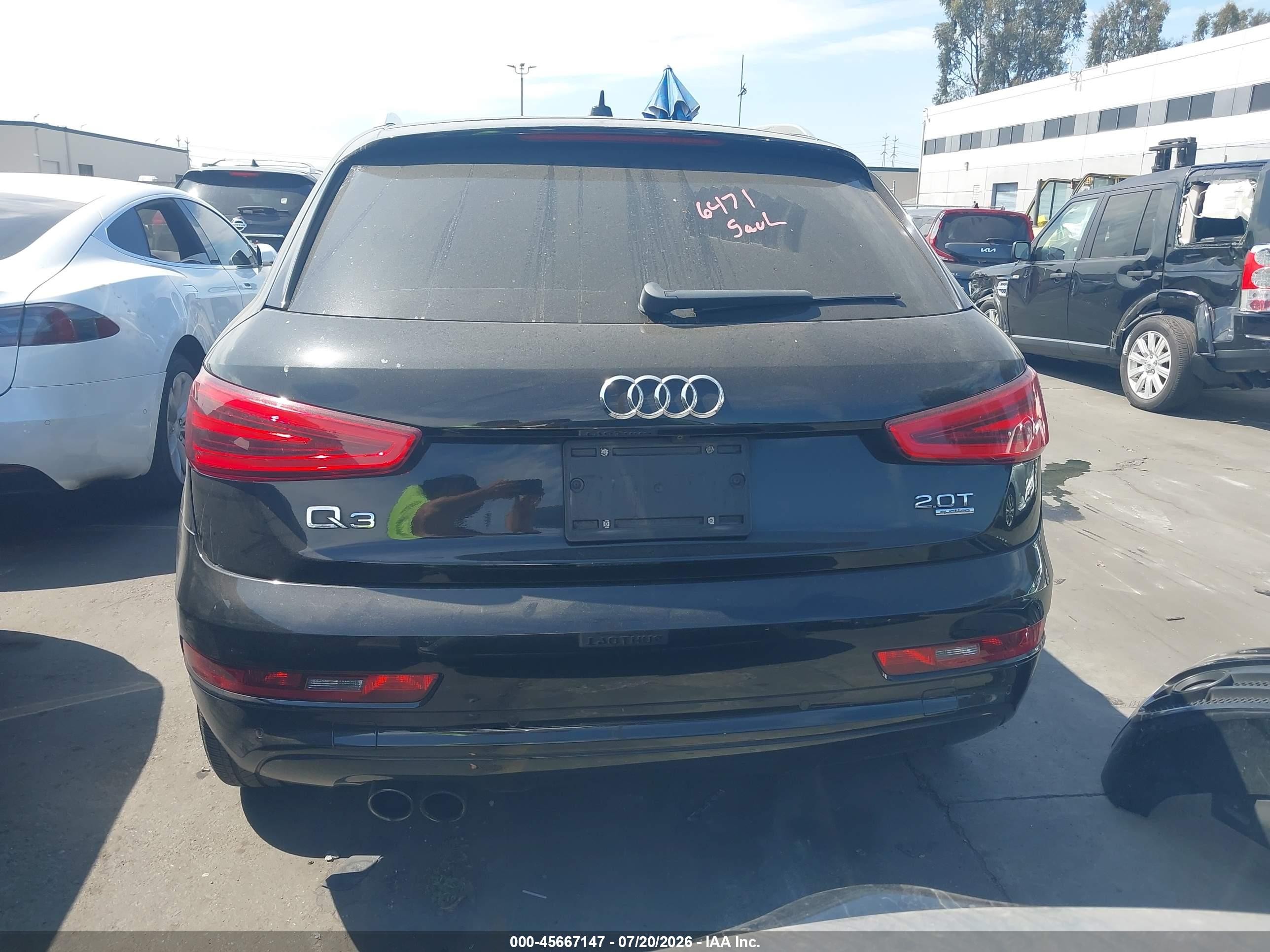 2015 Audi Q3 2.0t Premium Plus Black vin: WA1GFCFS8FR013701