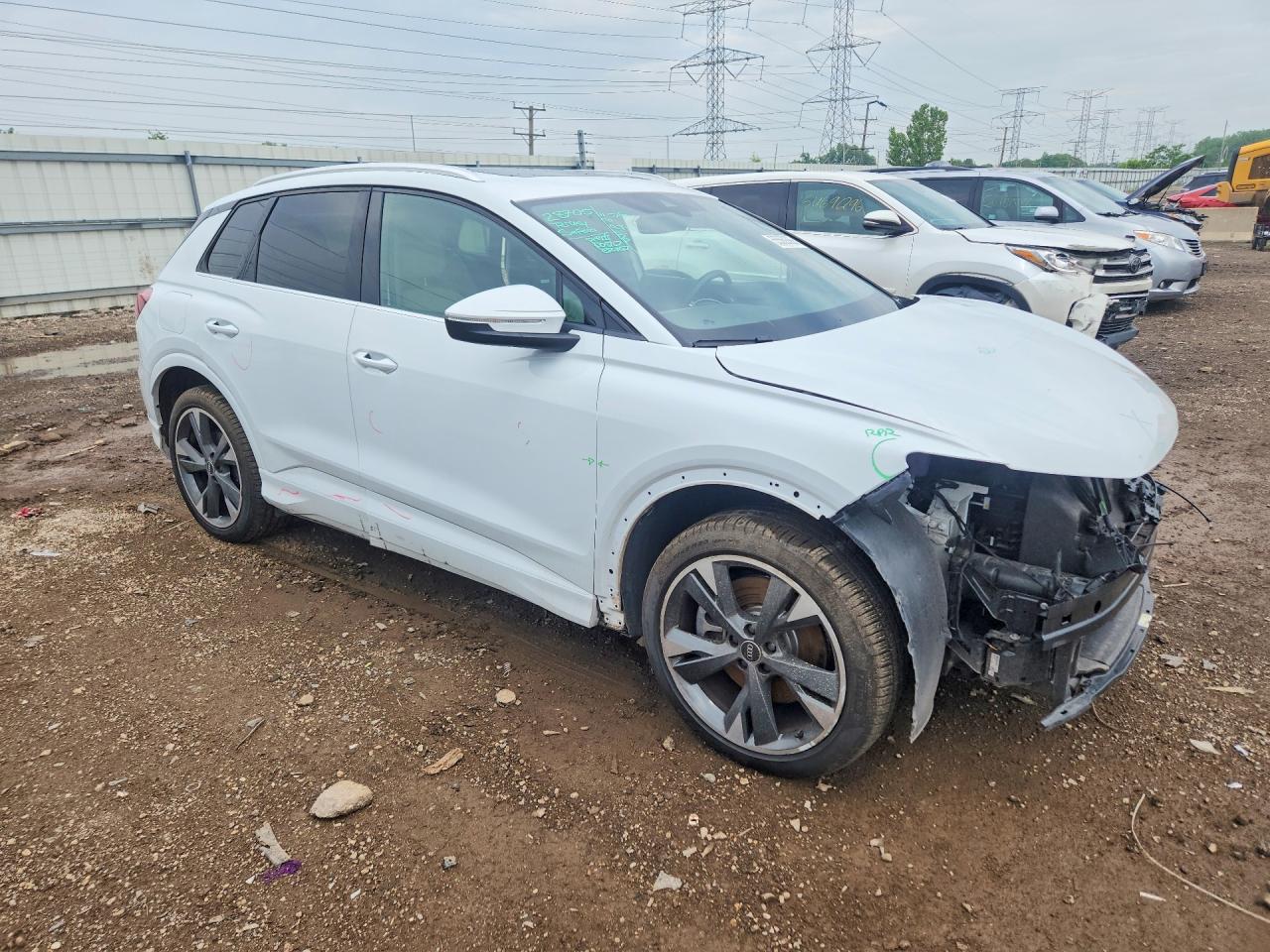 2022 Audi Q4 E-tron Premium Plus White vin: WA1H2BFZ5NP030408