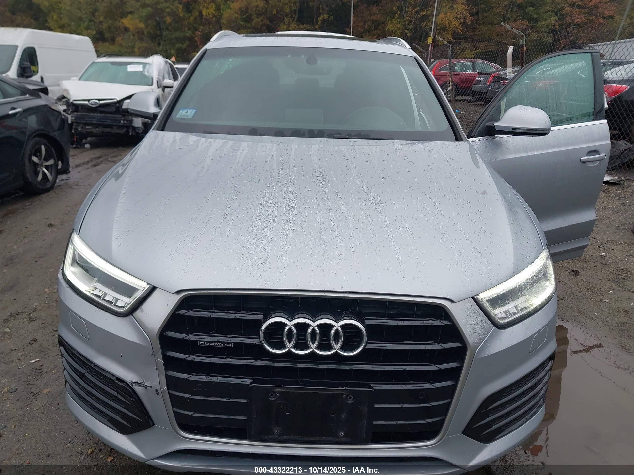 2018 Audi Q3 2.0t Premium/2.0t Sport Premium Silver vin: WA1JCCFS0JR021380