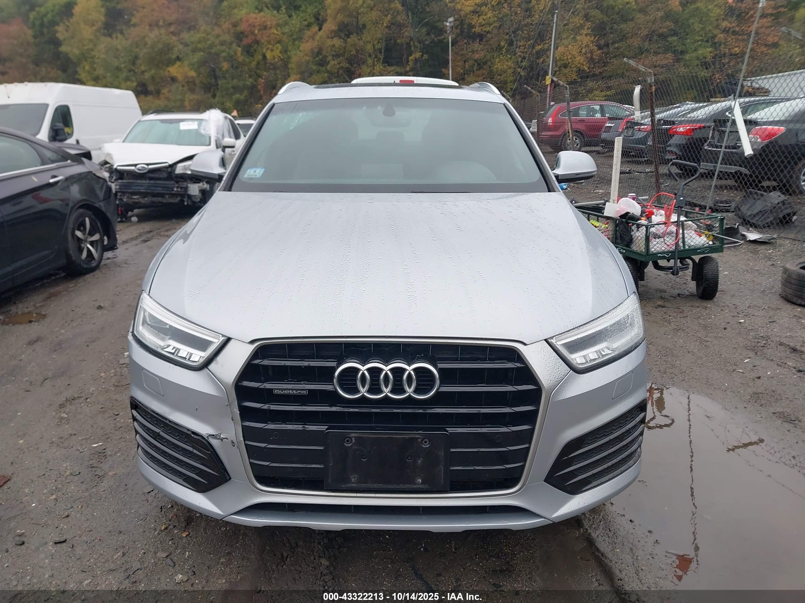 2018 Audi Q3 2.0t Premium/2.0t Sport Premium Silver vin: WA1JCCFS0JR021380
