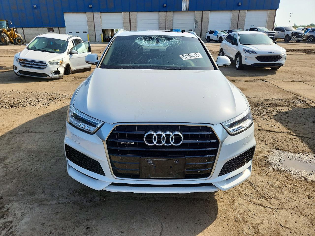 2018 Audi Q3 Premium Plus White vin: WA1JCCFS4JR032494