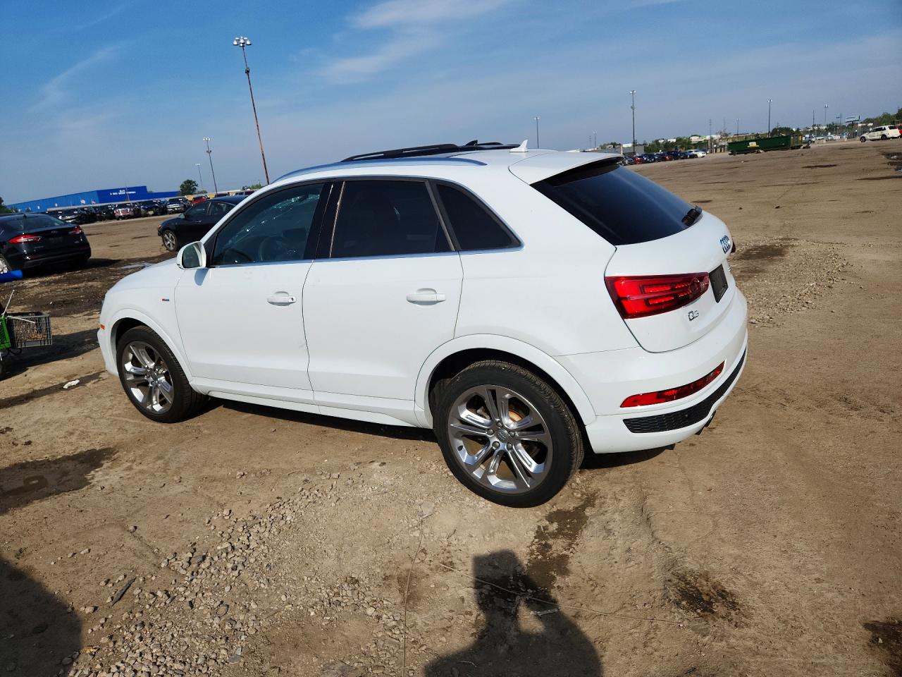 2018 Audi Q3 Premium Plus White vin: WA1JCCFS4JR032494
