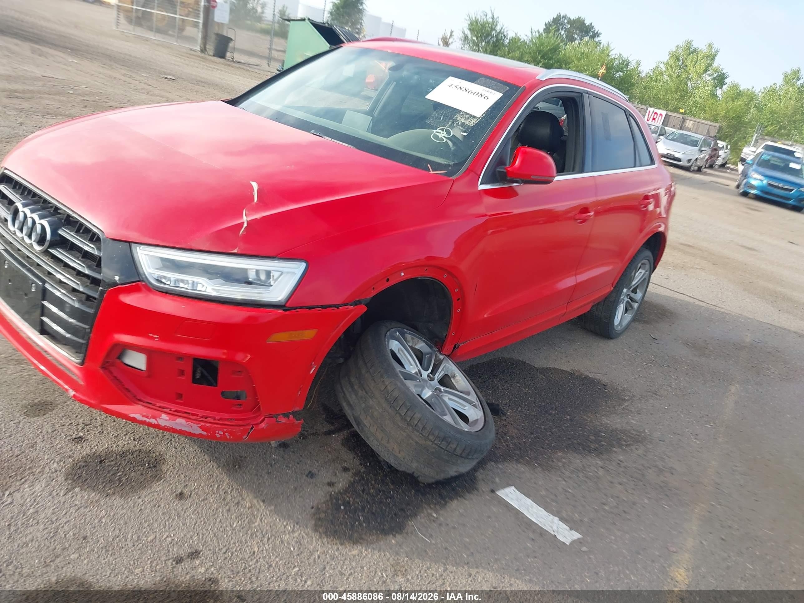 2018 Audi Q3 2.0t Premium/2.0t Sport Premium Red vin: WA1JCCFSXJR012296