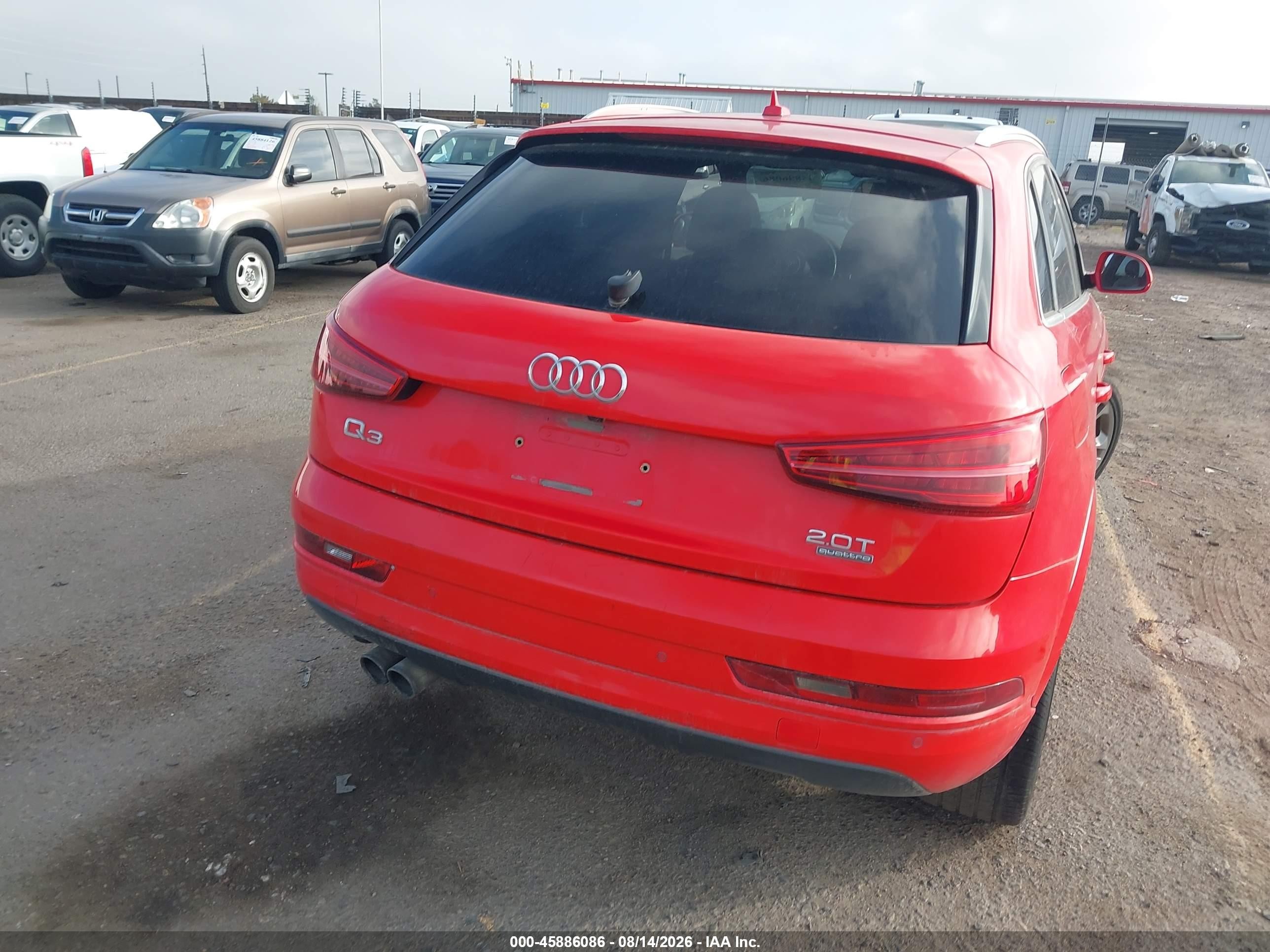 2018 Audi Q3 2.0t Premium/2.0t Sport Premium Red vin: WA1JCCFSXJR012296