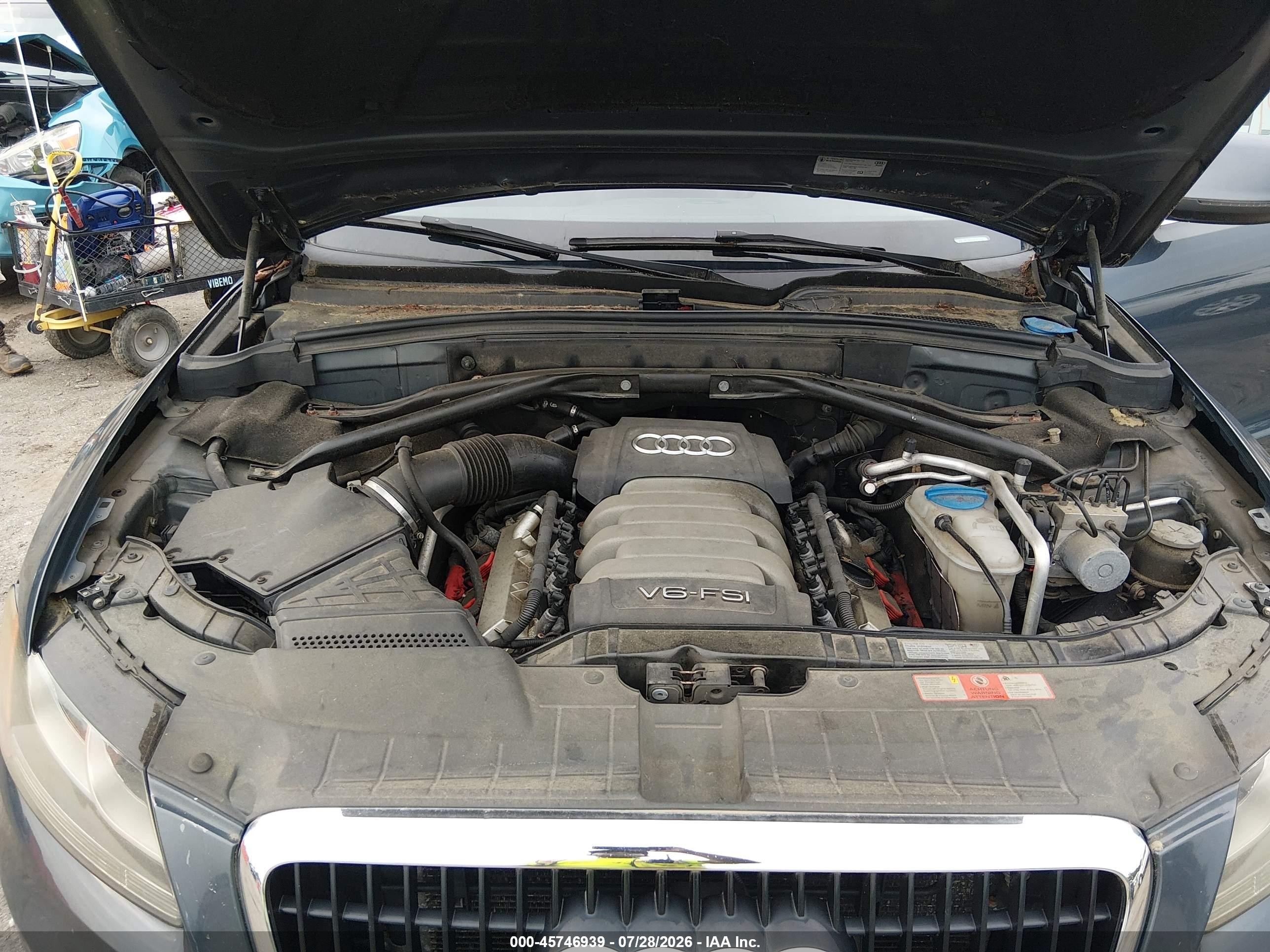 2009 Audi Q5 3.2 Premium Gray vin: WA1KK78R69A041927