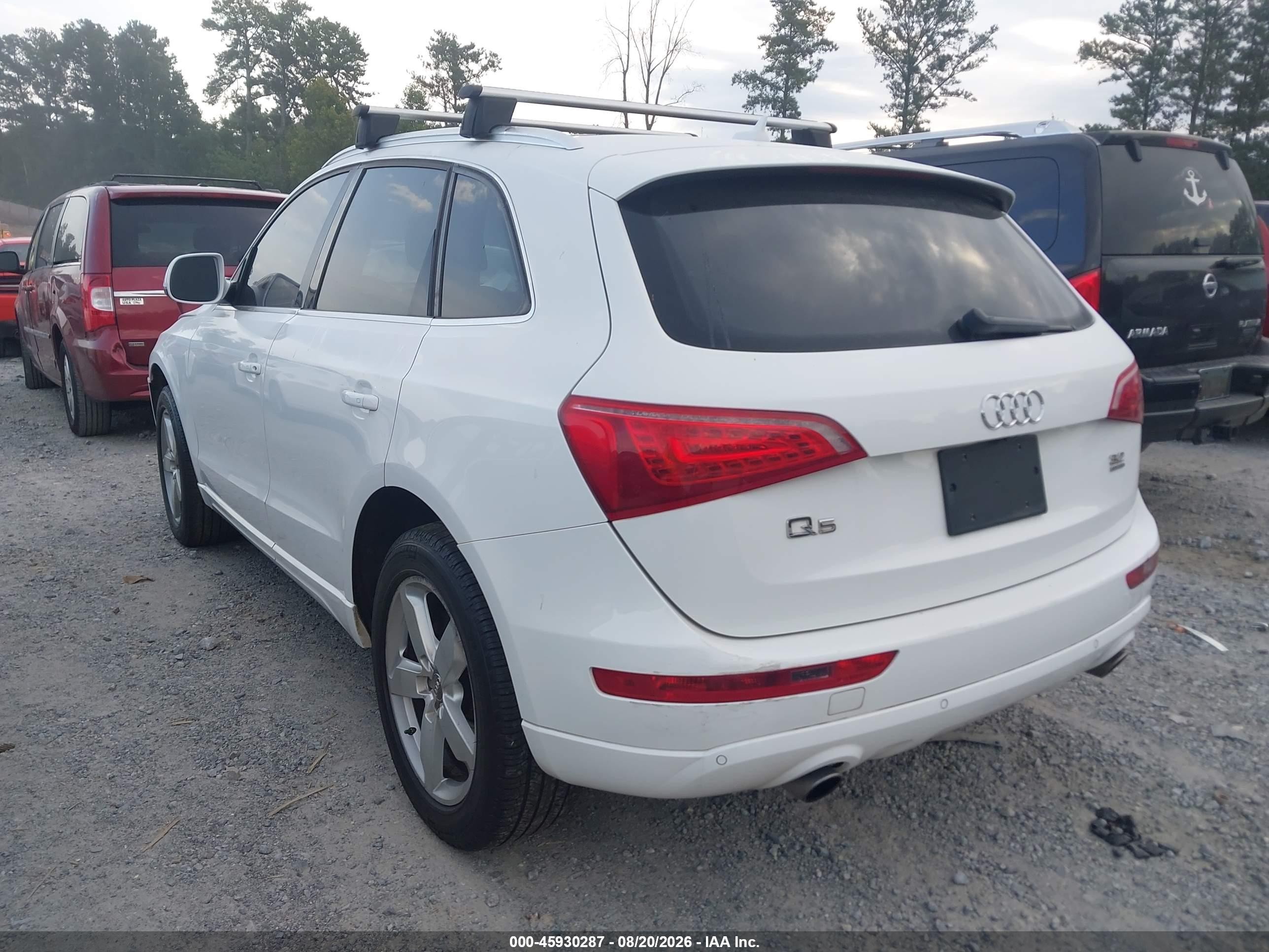 2009 Audi Q5 3.2 Premium White vin: WA1KK78R79A009665