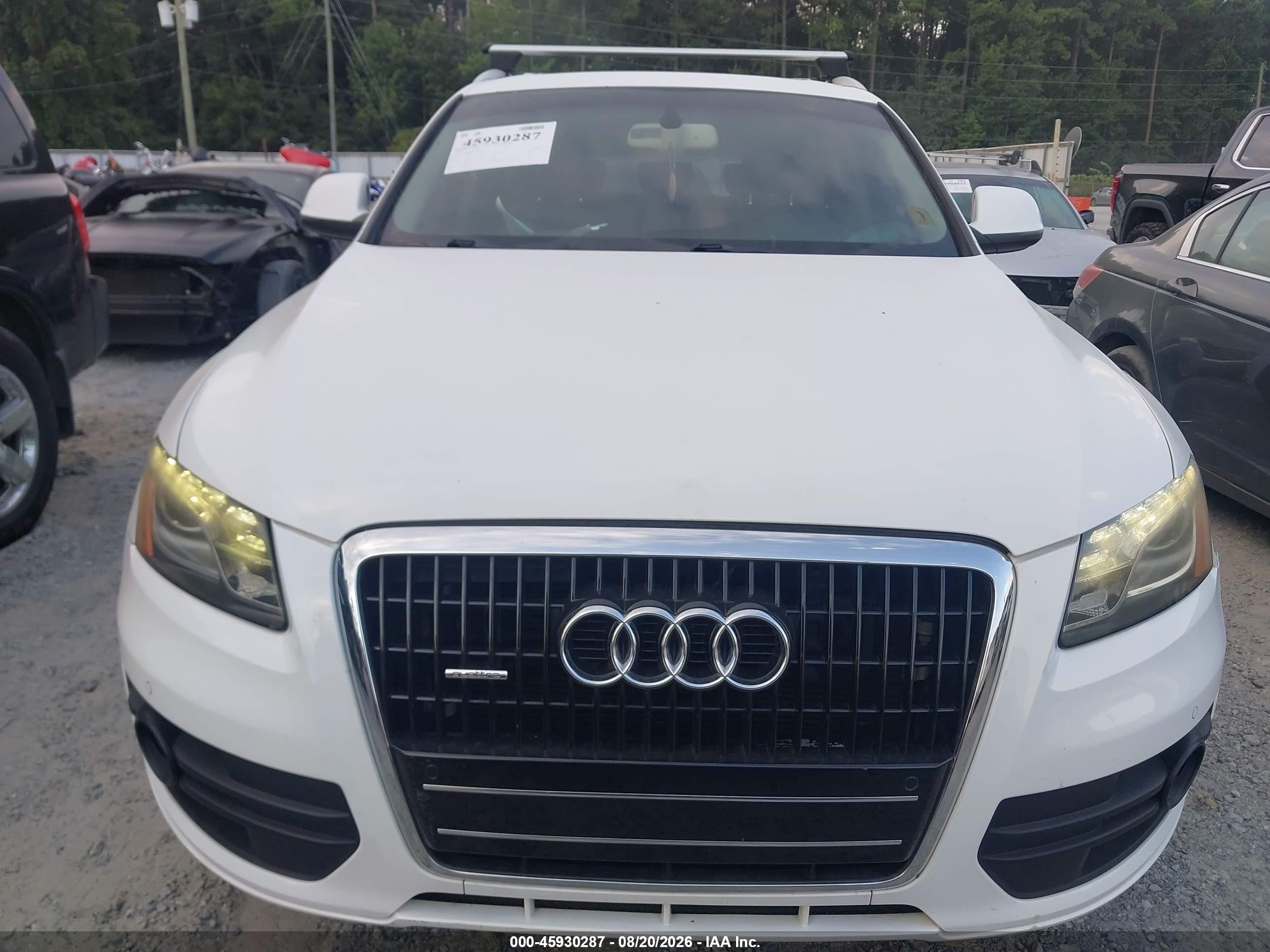2009 Audi Q5 3.2 Premium White vin: WA1KK78R79A009665