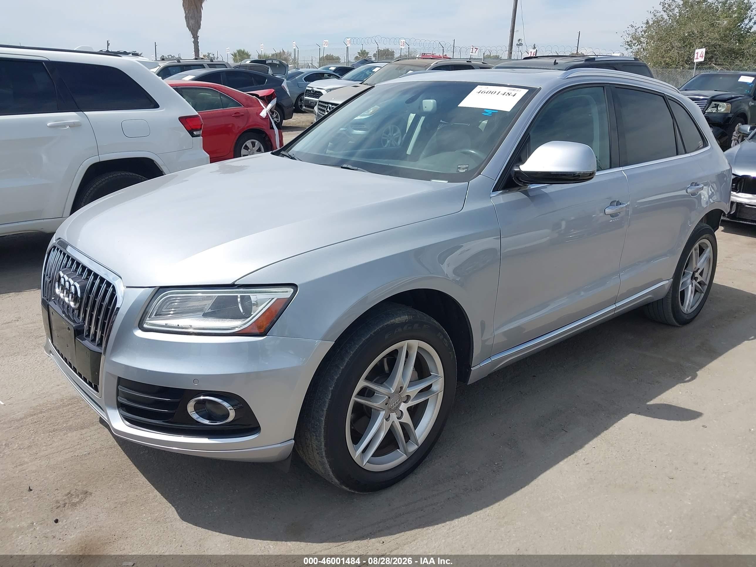 2016 Audi Q5 2.0t Premium Silver vin: WA1L2AFP1GA118820