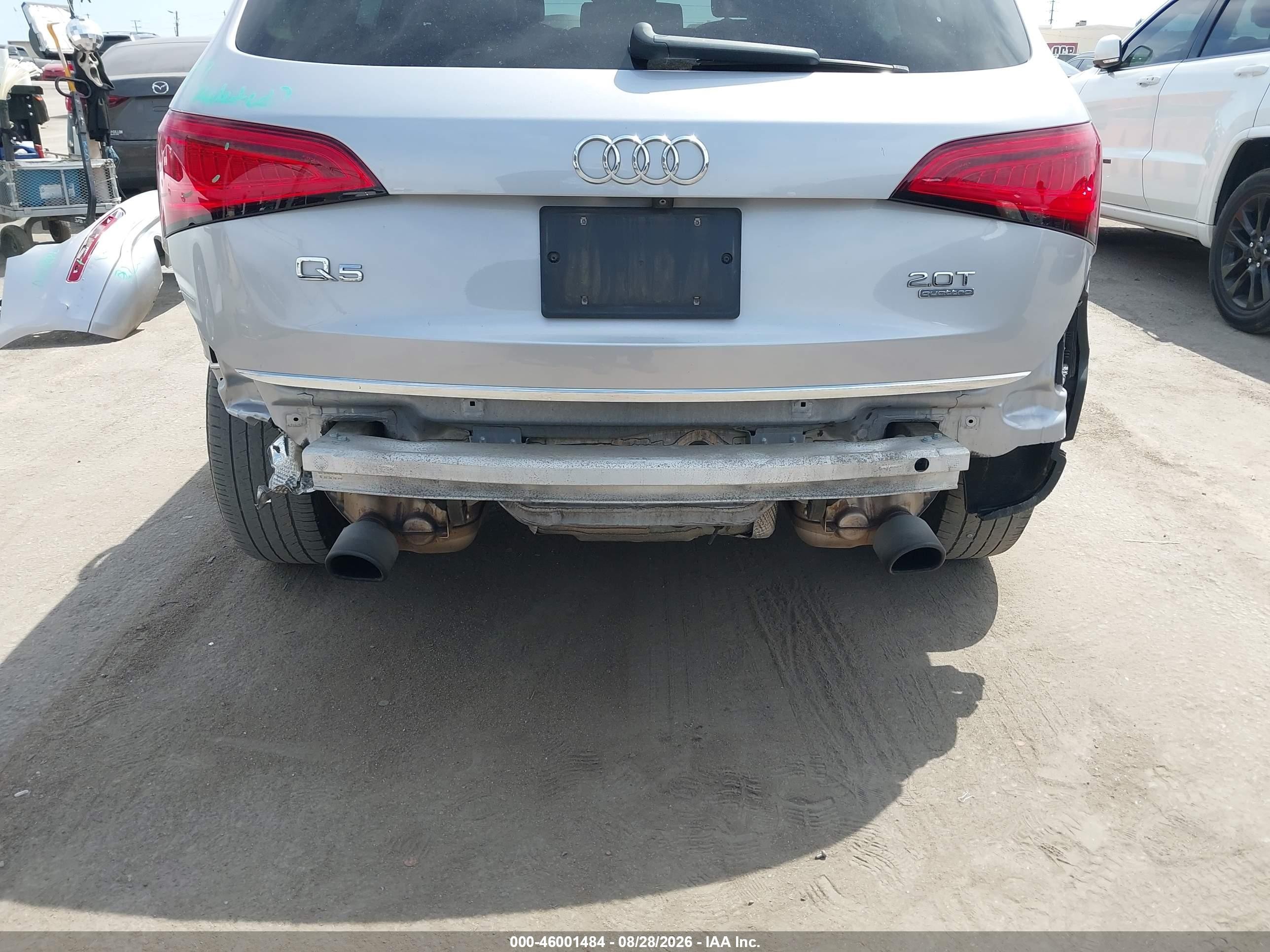 2016 Audi Q5 2.0t Premium Silver vin: WA1L2AFP1GA118820