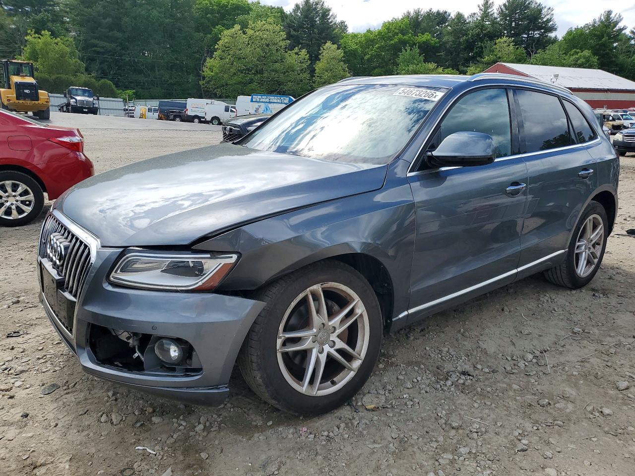 2017 Audi Q5 Premium Plus Gray vin: WA1L2AFP3HA048397