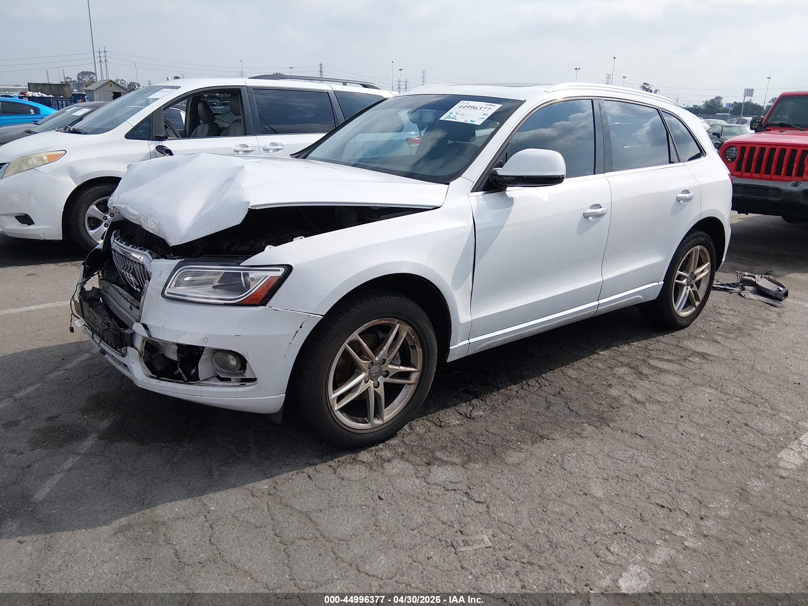 2016 Audi Q5 2.0t Premium White vin: WA1L2AFP7GA092174