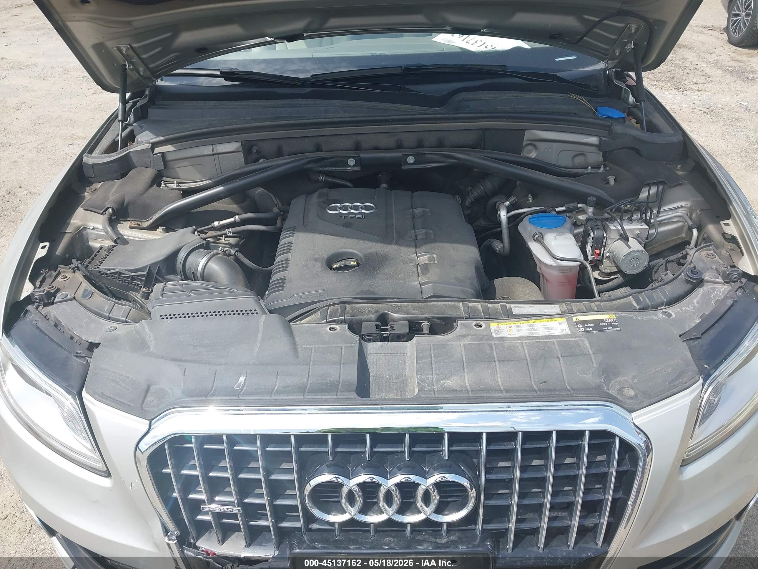 2017 Audi Q5 2.0t Premium Silver vin: WA1L2AFPXHA020287