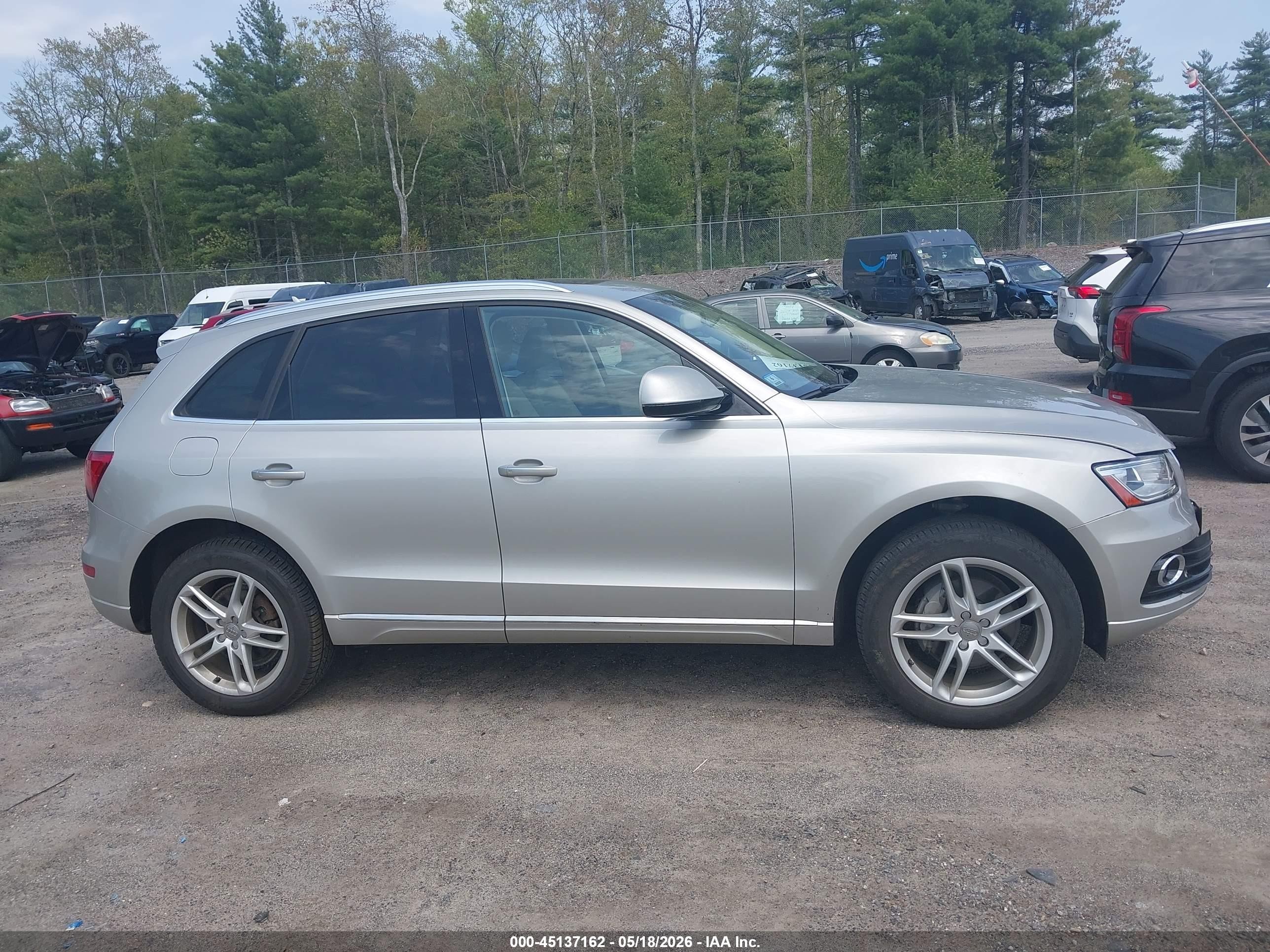 2017 Audi Q5 2.0t Premium Silver vin: WA1L2AFPXHA020287