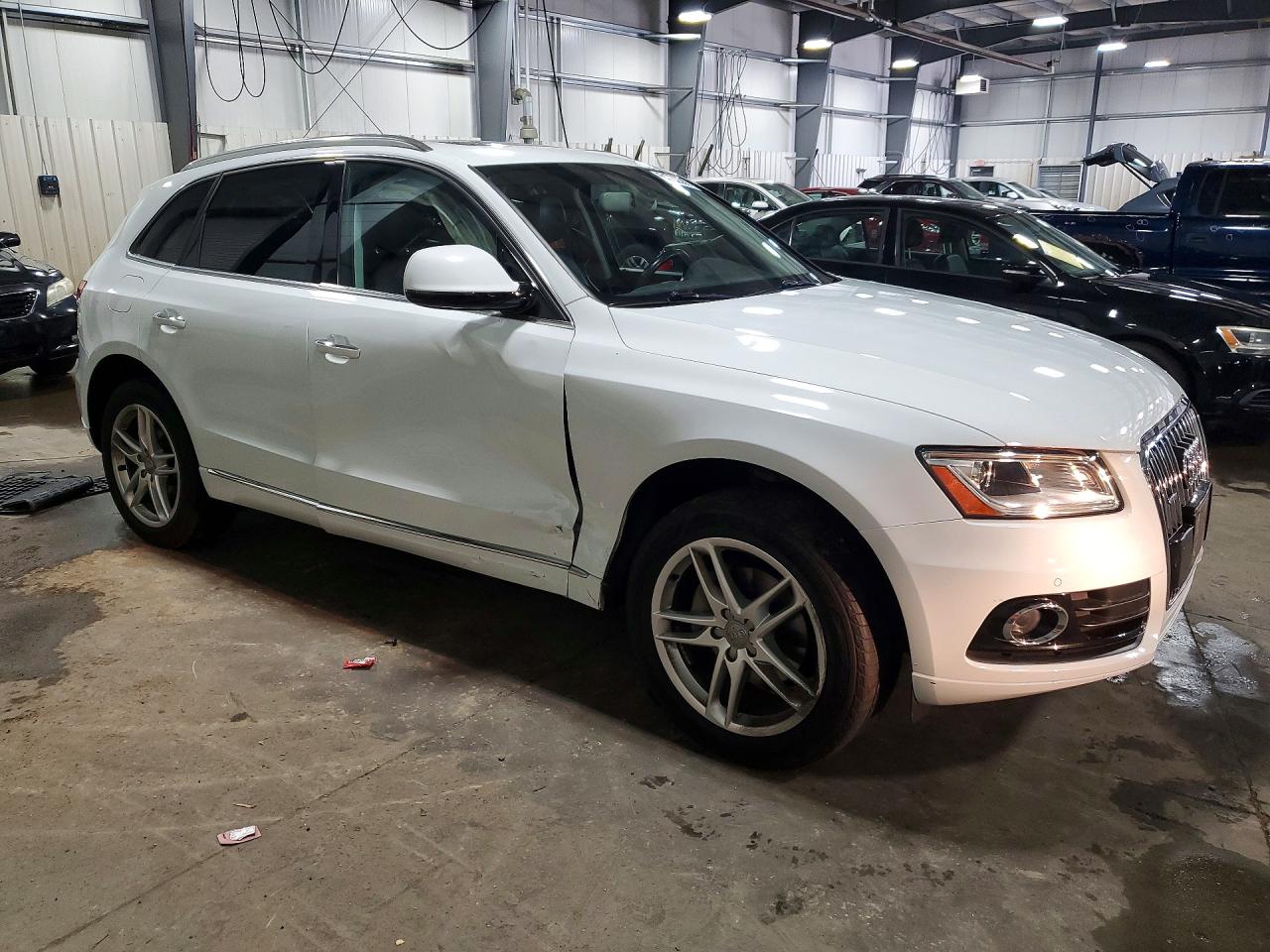 2017 Audi Q5 Premium Plus White vin: WA1L2AFPXHA044637