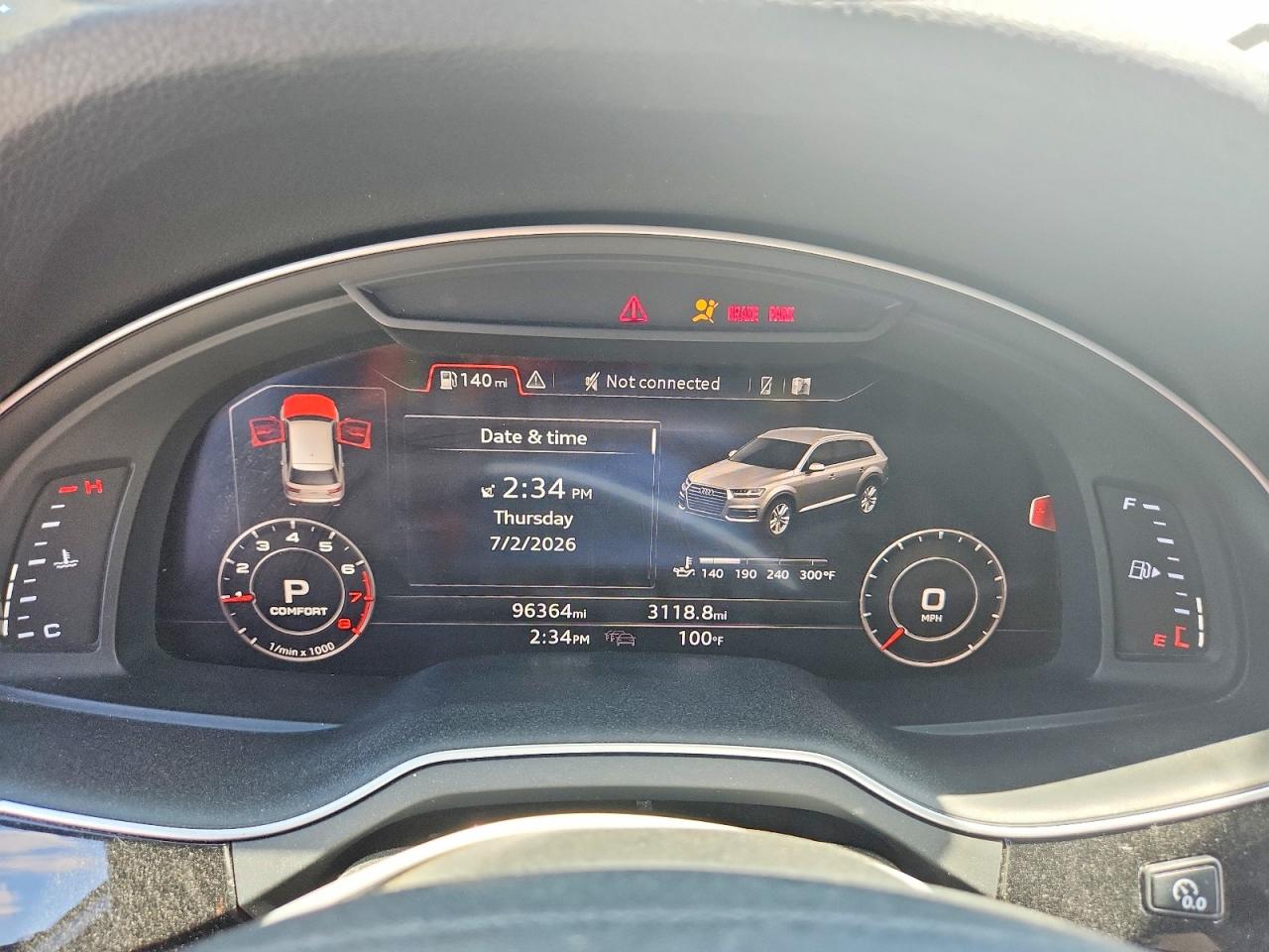 2018 Audi Q7 Premium Plus Gray vin: WA1LAAF70JD012996