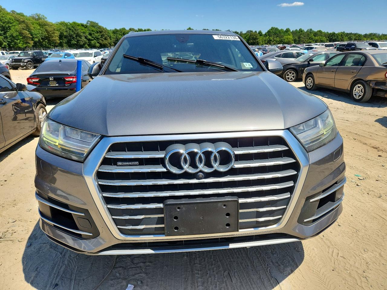 2017 Audi Q7 Premium Plus Gray vin: WA1LAAF75HD019095