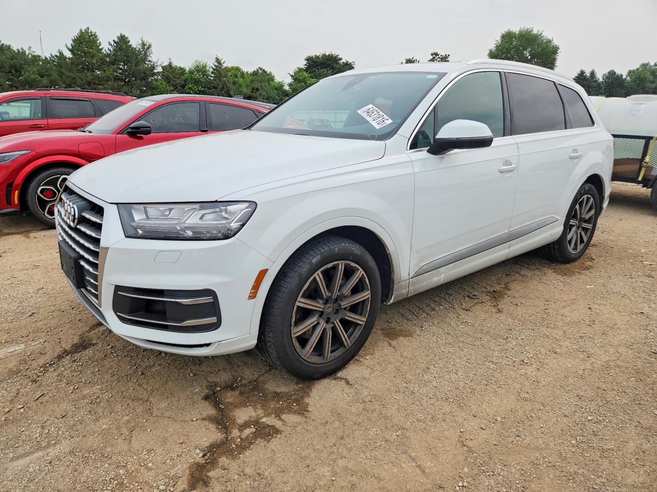 2017 Audi Q7 Premium Plus White vin: WA1LAAF78HD020175
