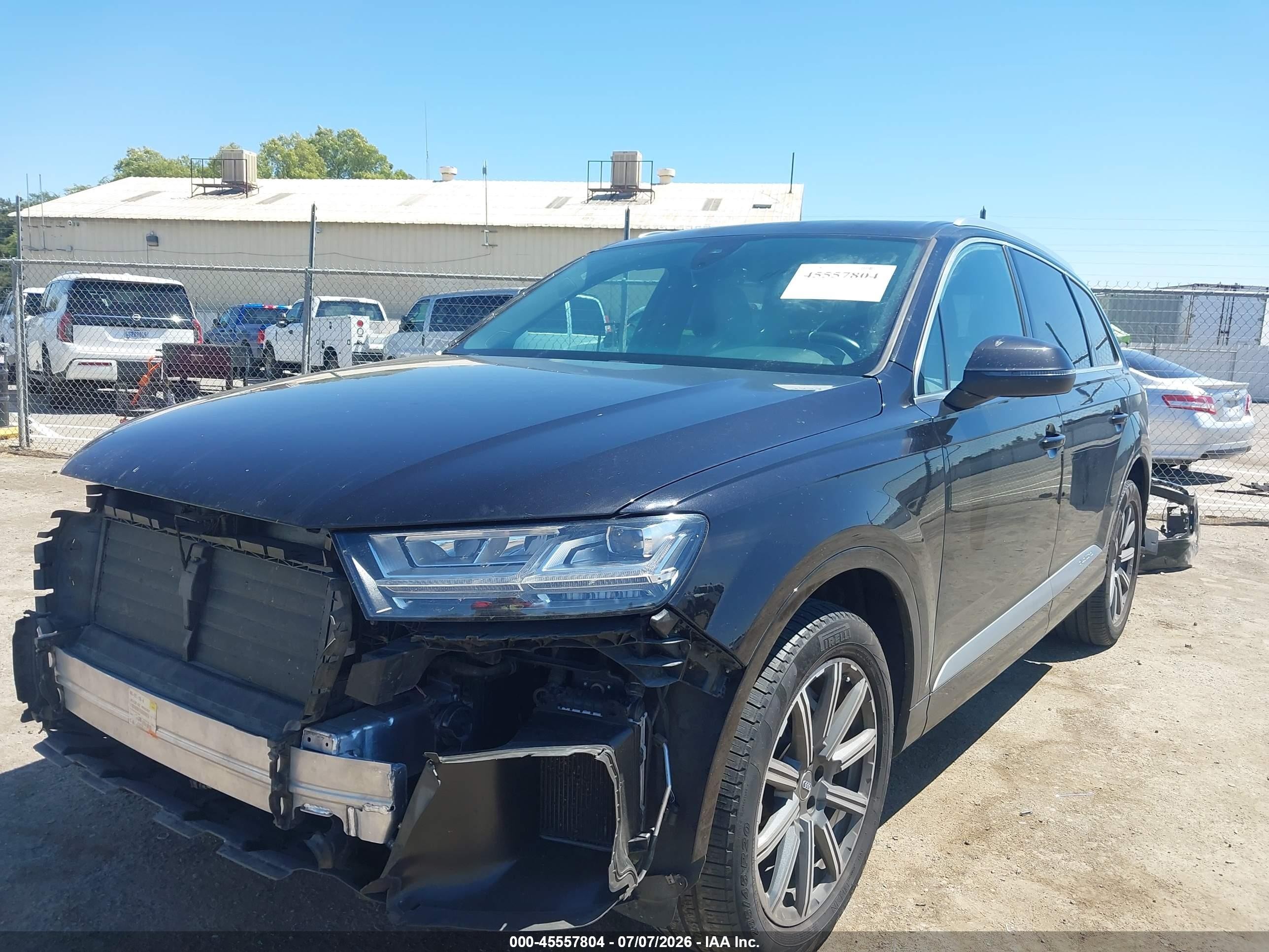 2019 Audi Q7 55 Premium/55 Se Premium Black vin: WA1LAAF79KD038918