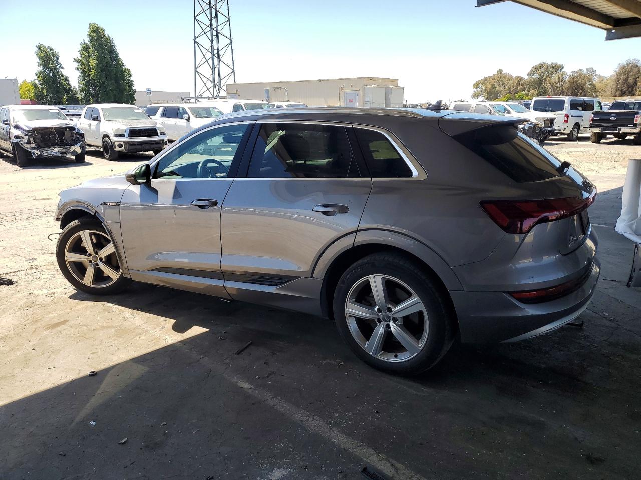 2019 Audi E-tron Premium Plus Gray vin: WA1LAAGE4KB005916
