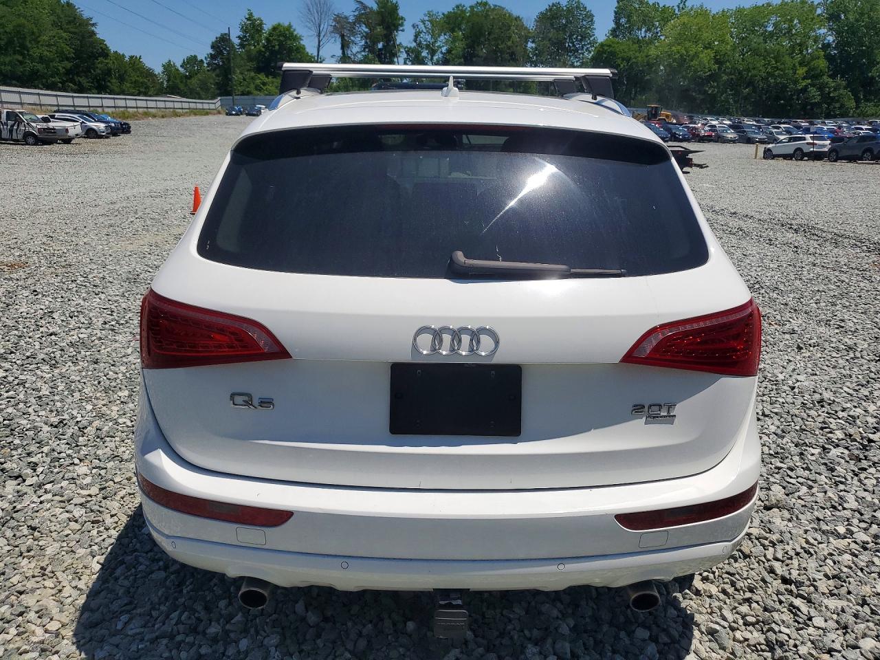 2012 Audi Q5 Premium Plus White vin: WA1LFAFP0CA061394