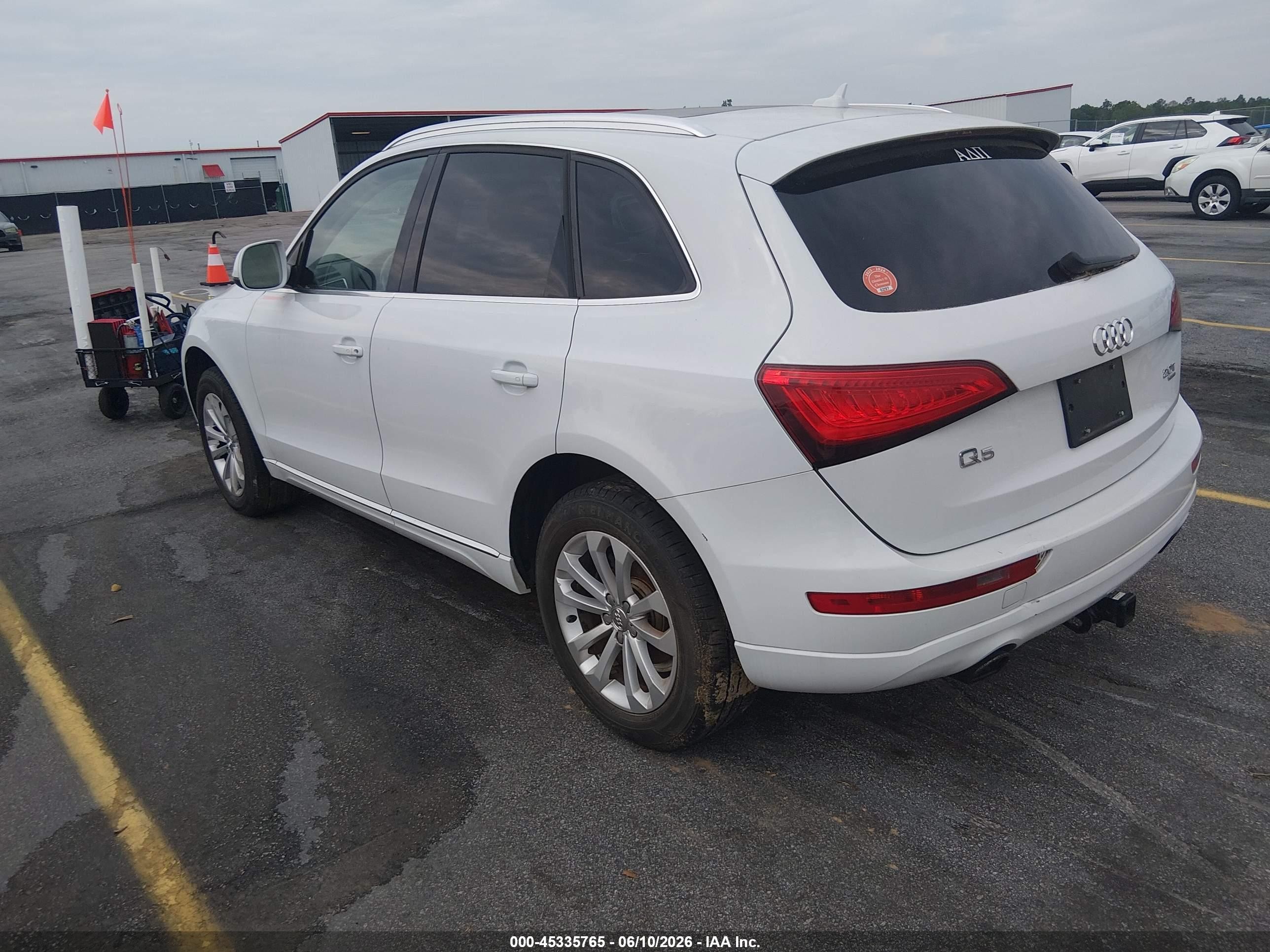 2013 Audi Q5 2.0t Premium White vin: WA1LFAFP0DA046749