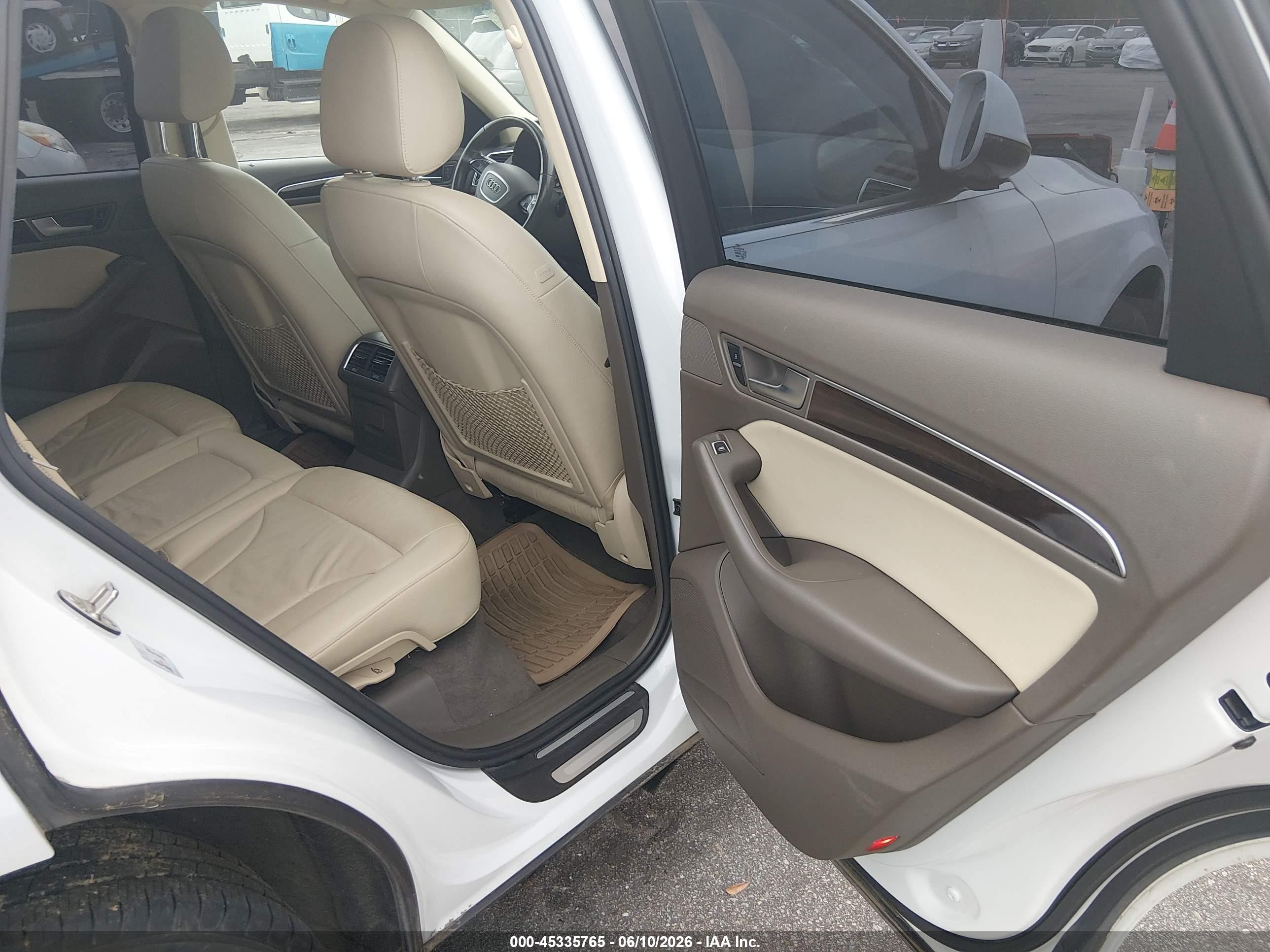 2013 Audi Q5 2.0t Premium White vin: WA1LFAFP0DA046749