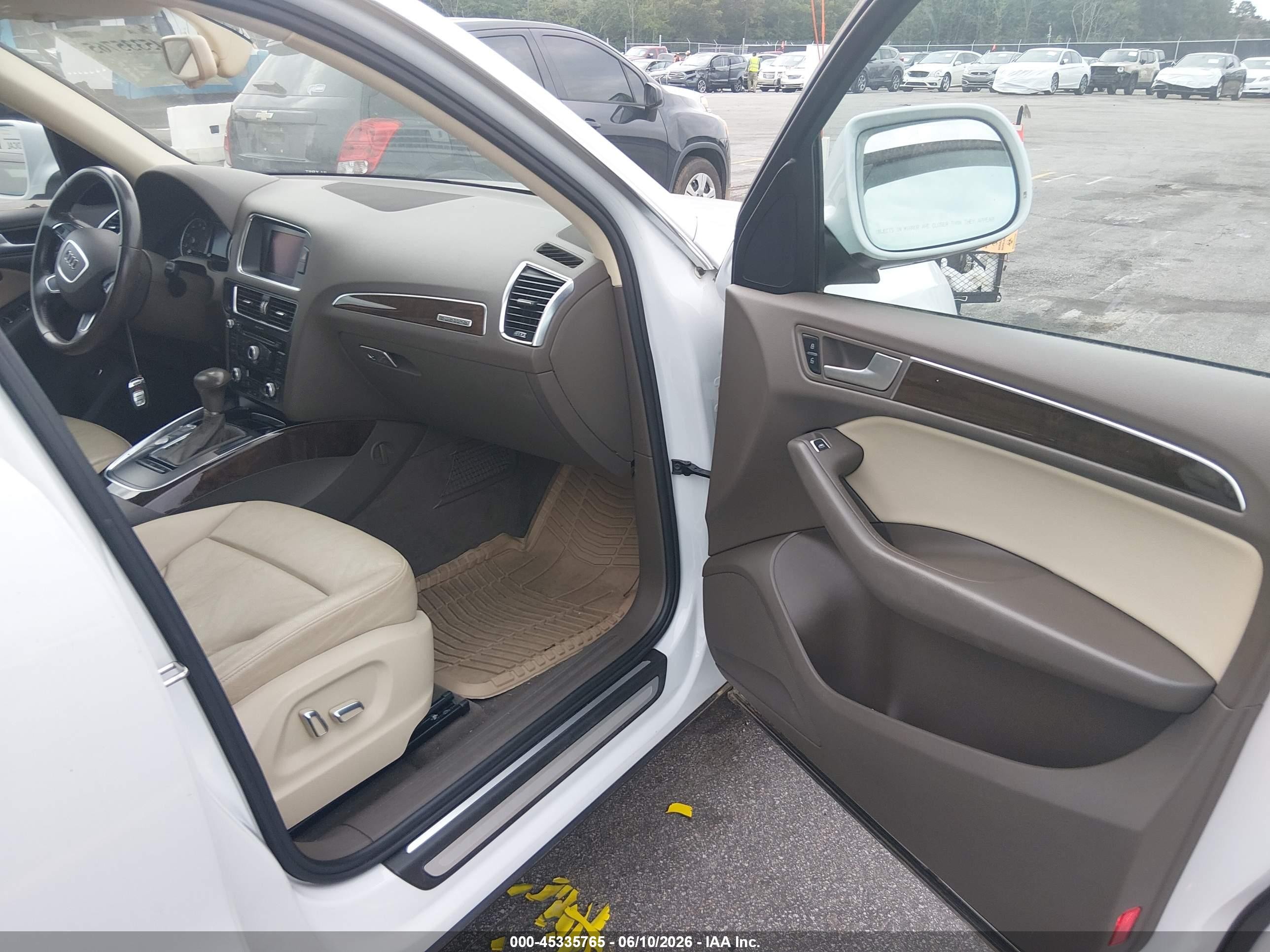 2013 Audi Q5 2.0t Premium White vin: WA1LFAFP0DA046749