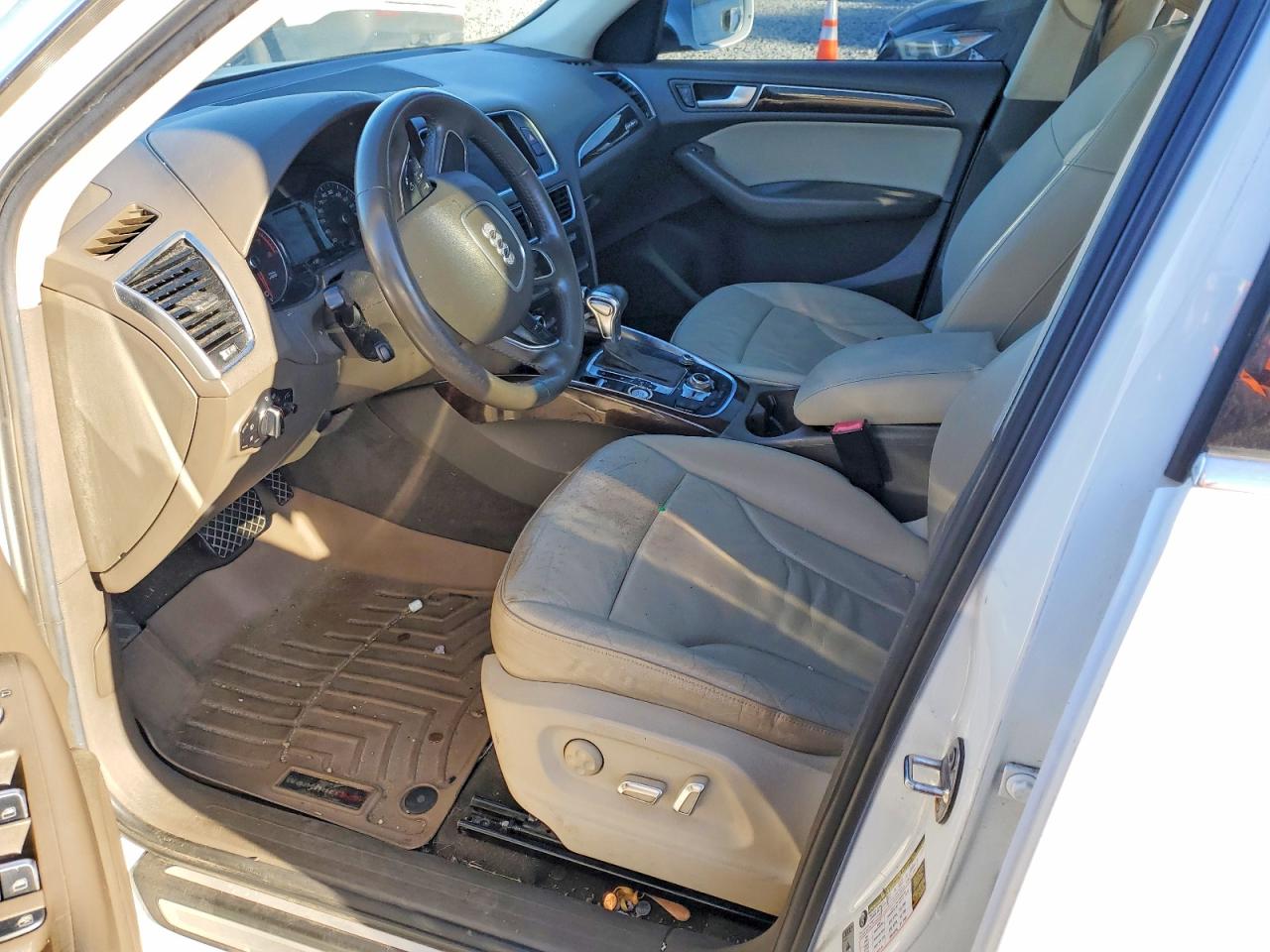 2013 Audi Q5 White vin: WA1LFAFP0DA053569