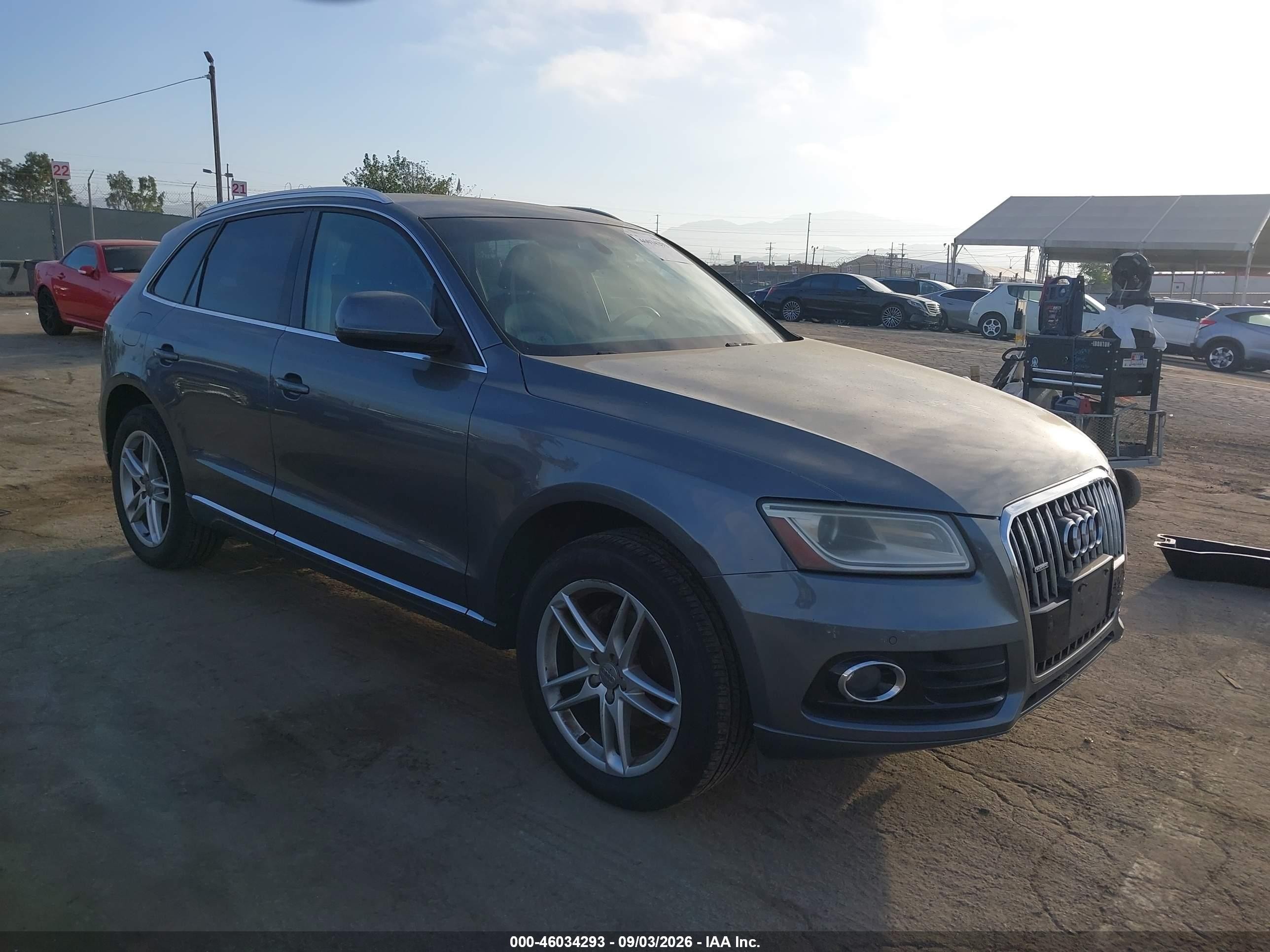 2013 Audi Q5 2.0t Premium Gray vin: WA1LFAFP0DA075331