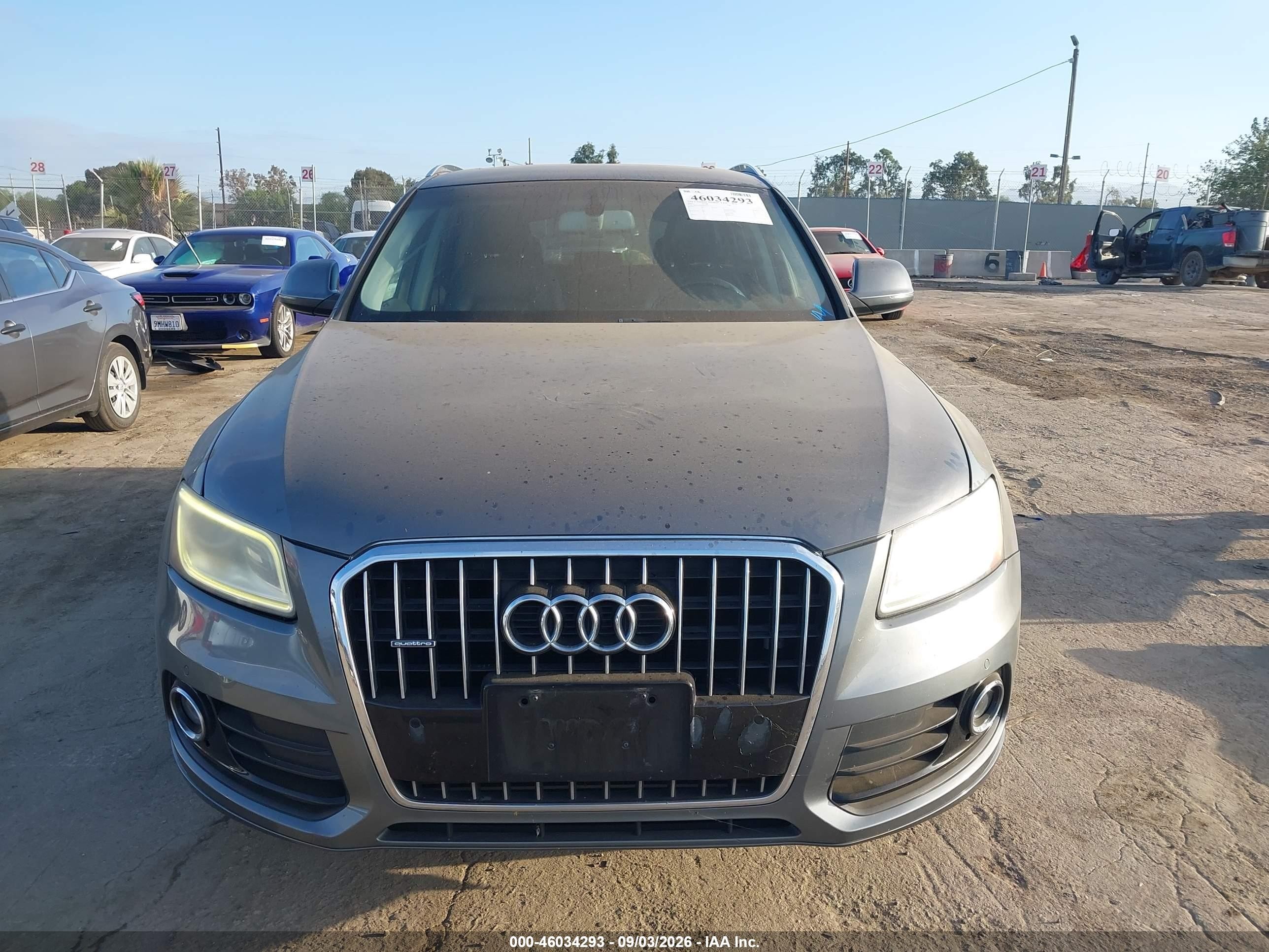2013 Audi Q5 2.0t Premium Gray vin: WA1LFAFP0DA075331