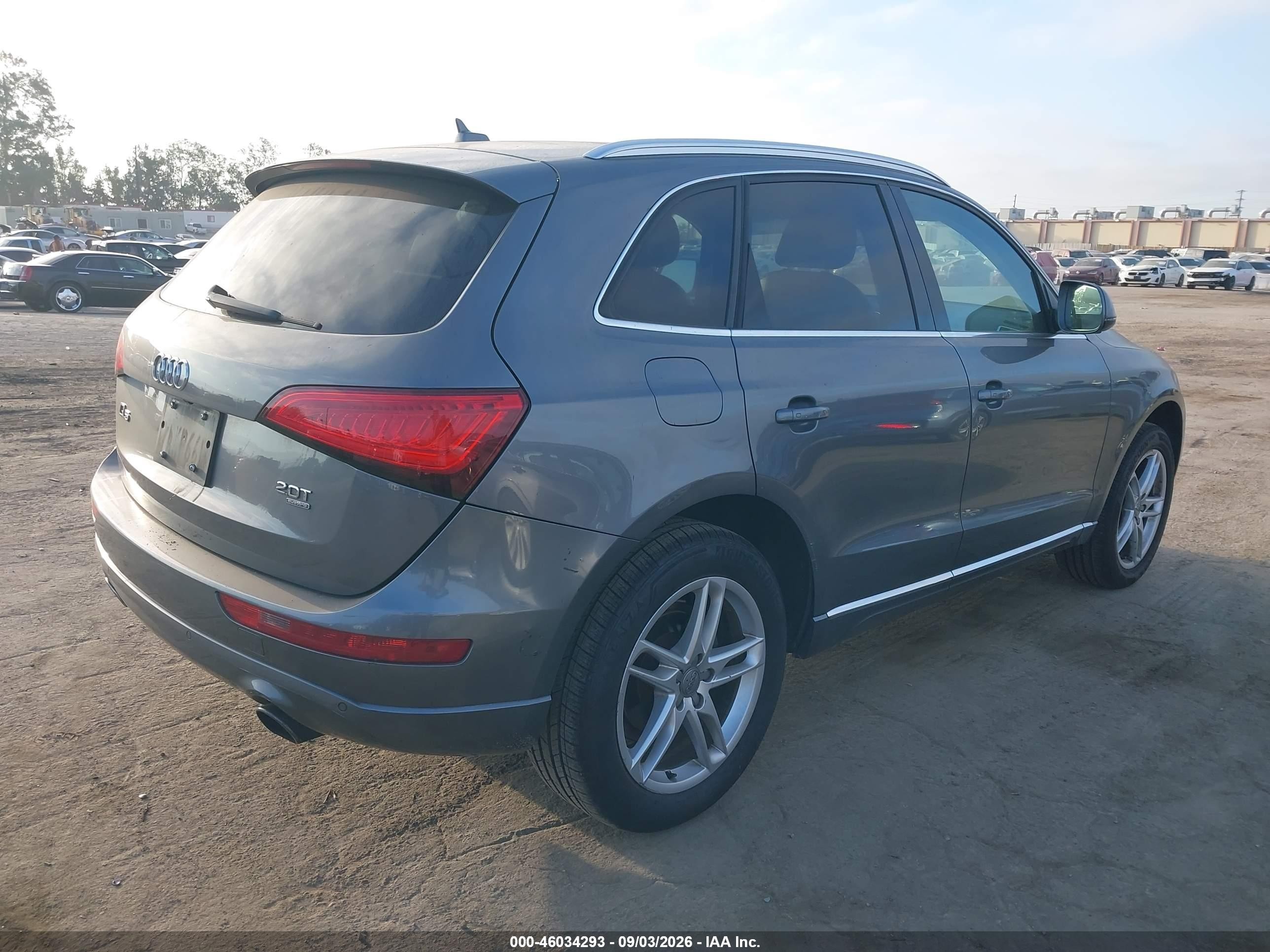 2013 Audi Q5 2.0t Premium Gray vin: WA1LFAFP0DA075331