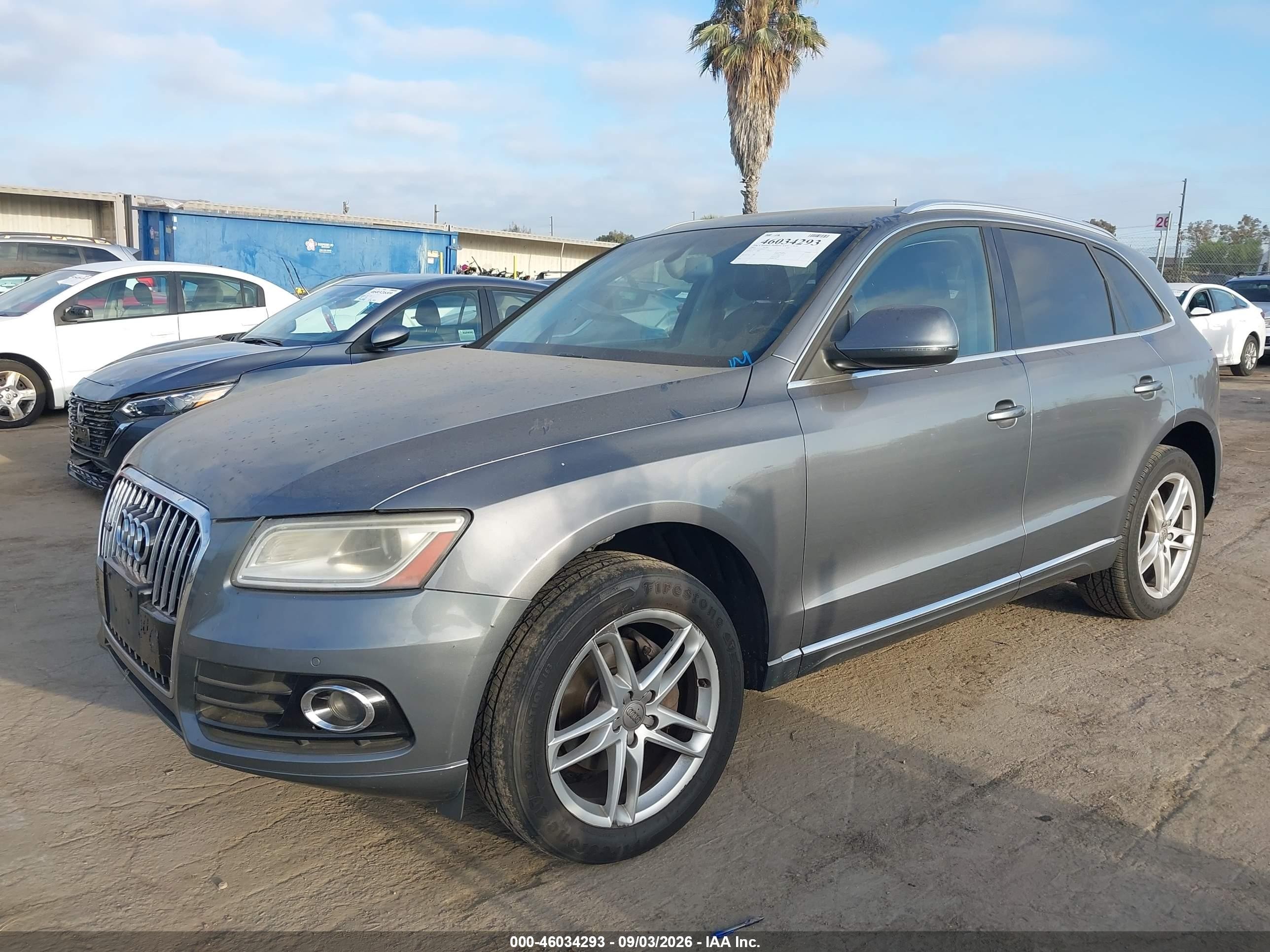 2013 Audi Q5 2.0t Premium Gray vin: WA1LFAFP0DA075331