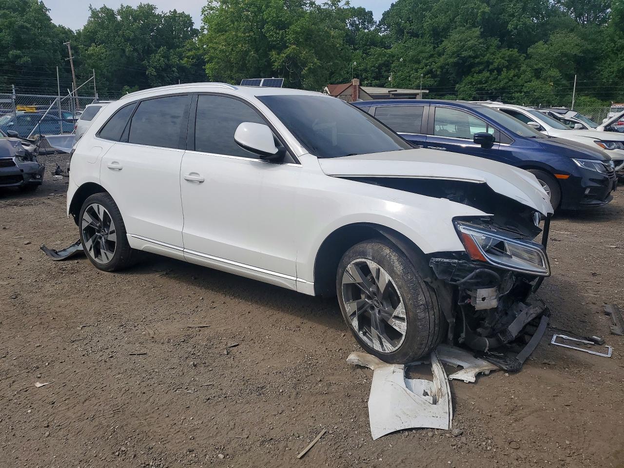 2014 Audi Q5 Premium Plus White vin: WA1LFAFP0EA057025