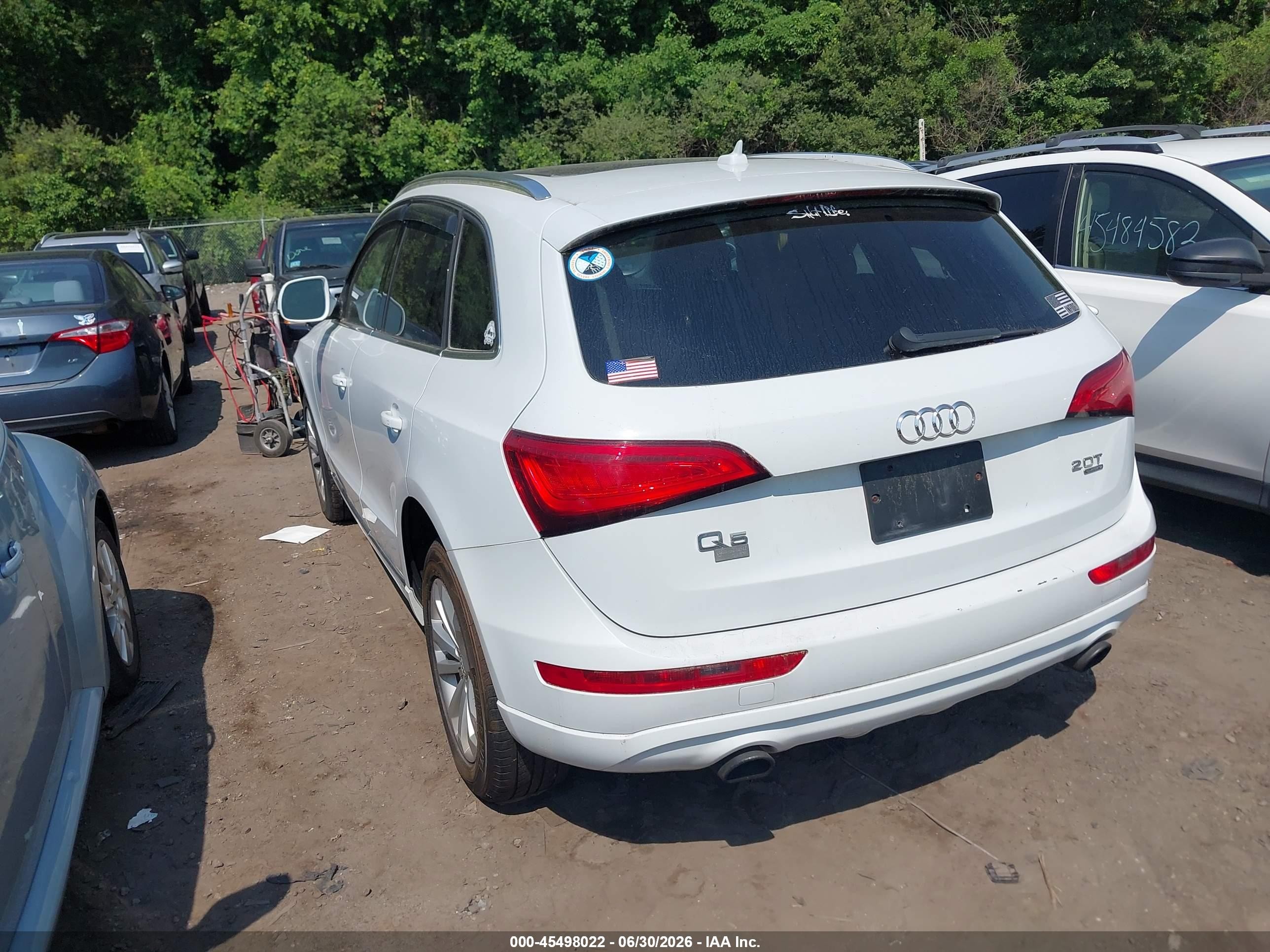 2014 Audi Q5 2.0t Premium White vin: WA1LFAFP0EA080661