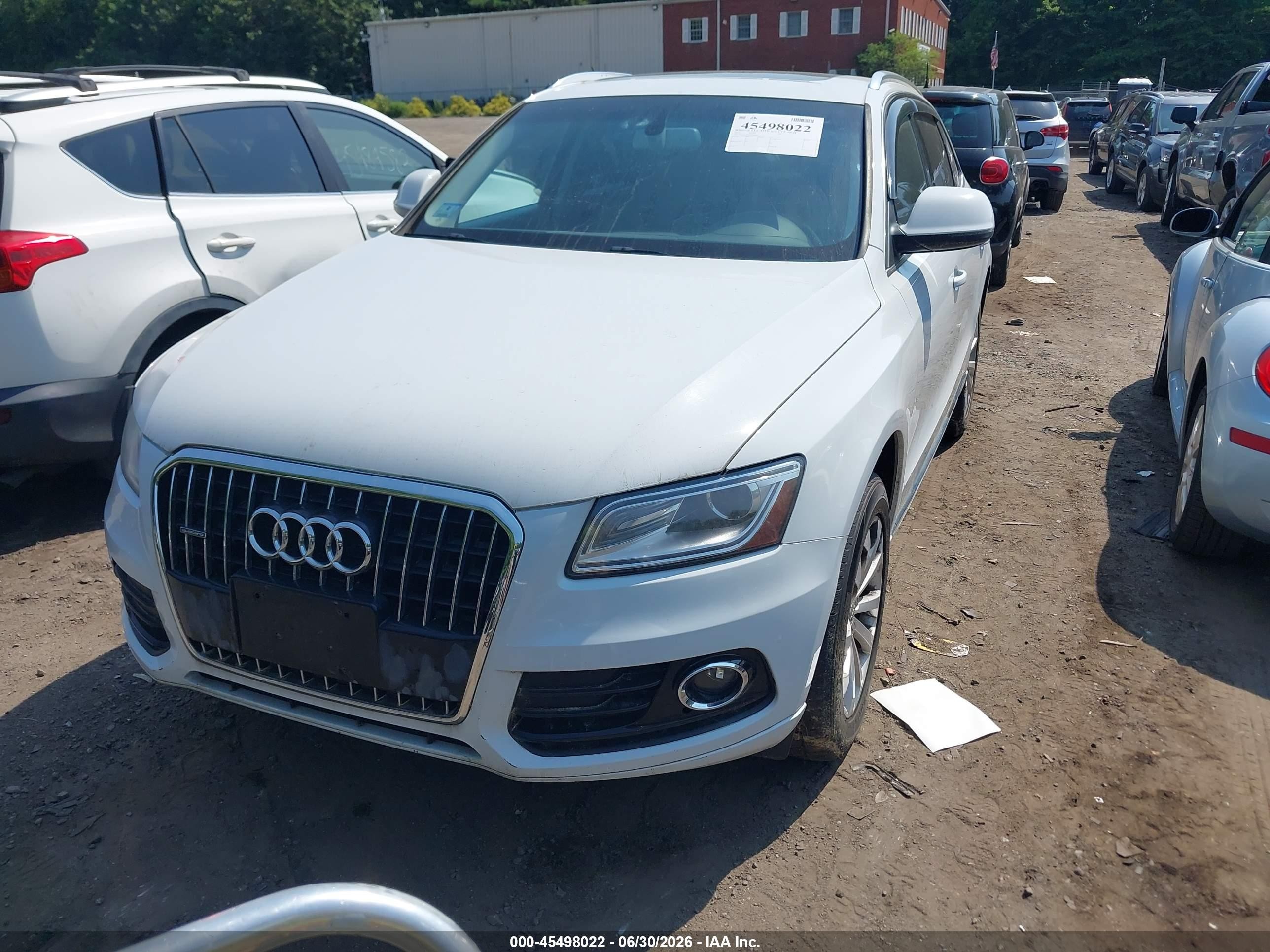 2014 Audi Q5 2.0t Premium White vin: WA1LFAFP0EA080661
